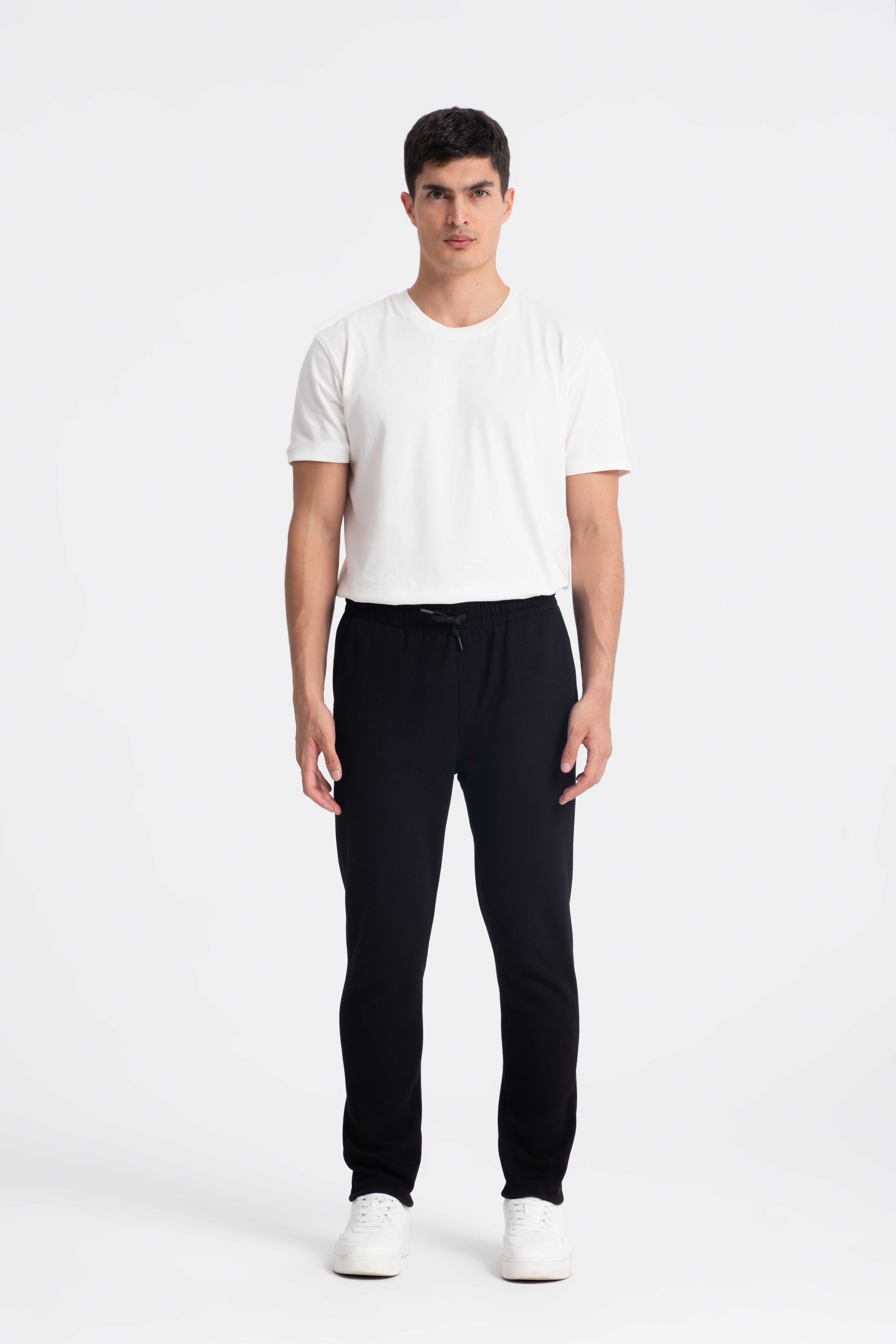 9557 JS LAKİNT ÖRME PANTOLON -R - Color: SİYAH