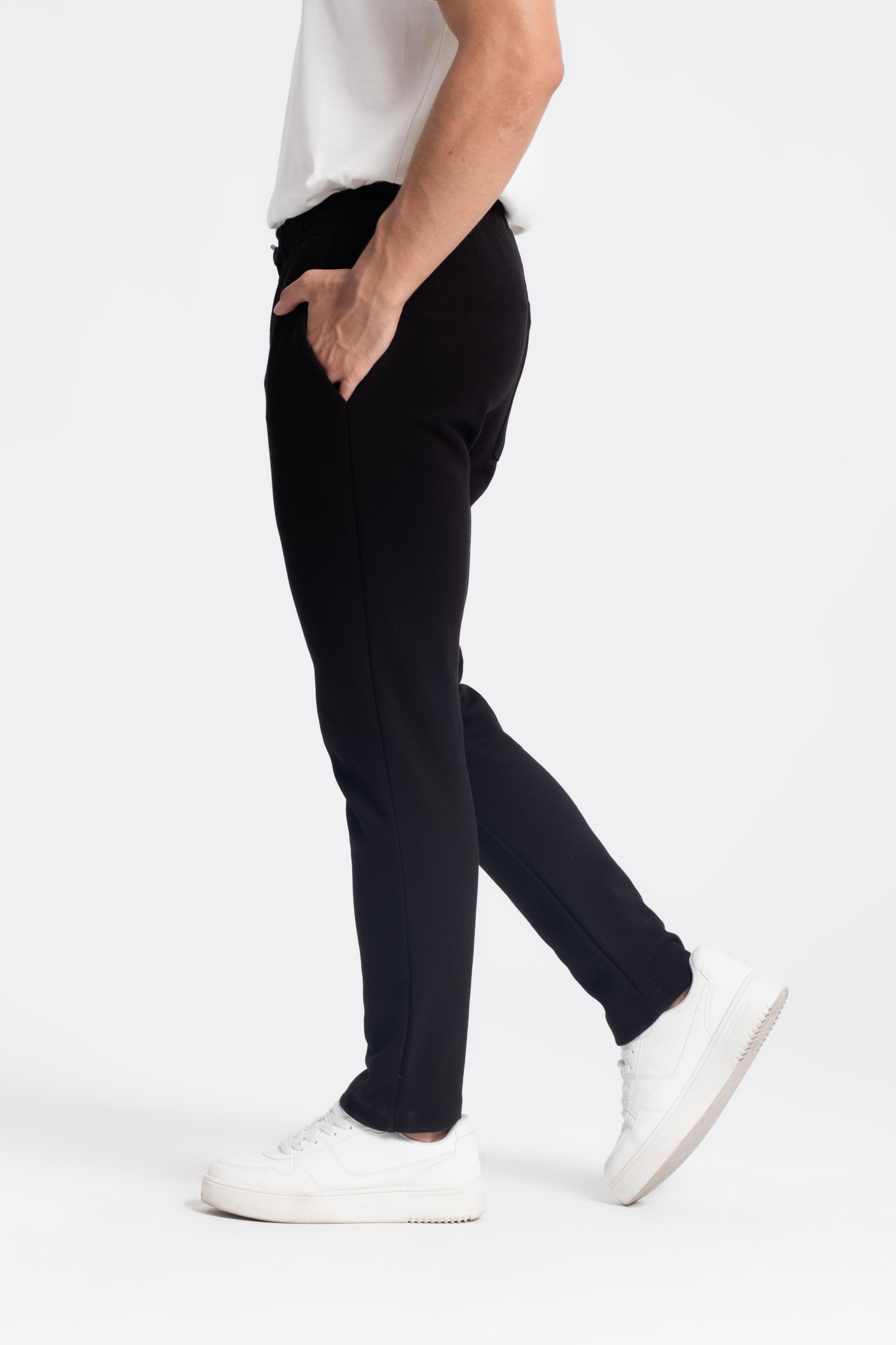 9557 JS LAKİNT ÖRME PANTOLON -R - Color: SİYAH