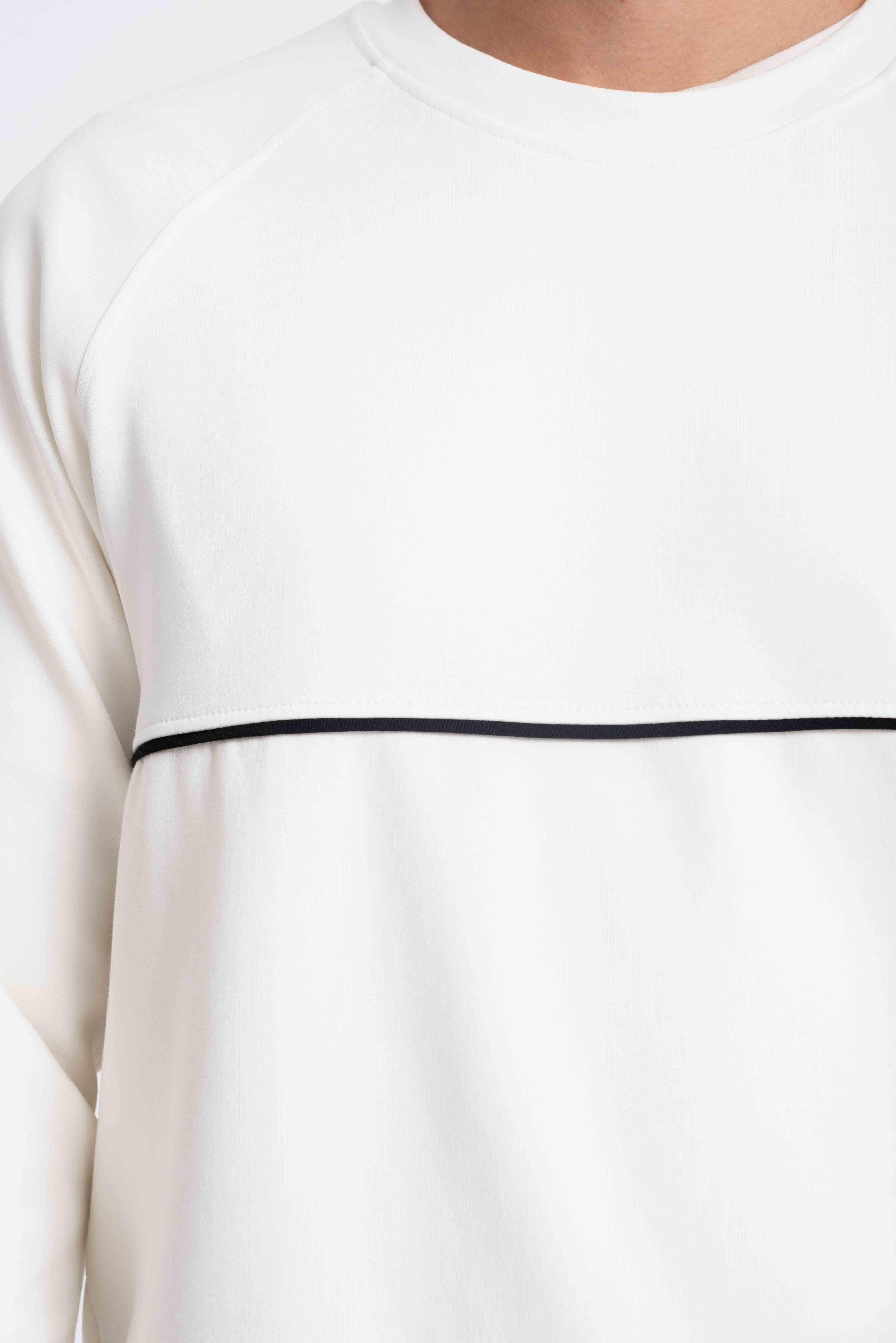 9564 JS 0 YAKA BİYELİ LYC DOUBLE FACE SWEAT -R - Color: EKRU