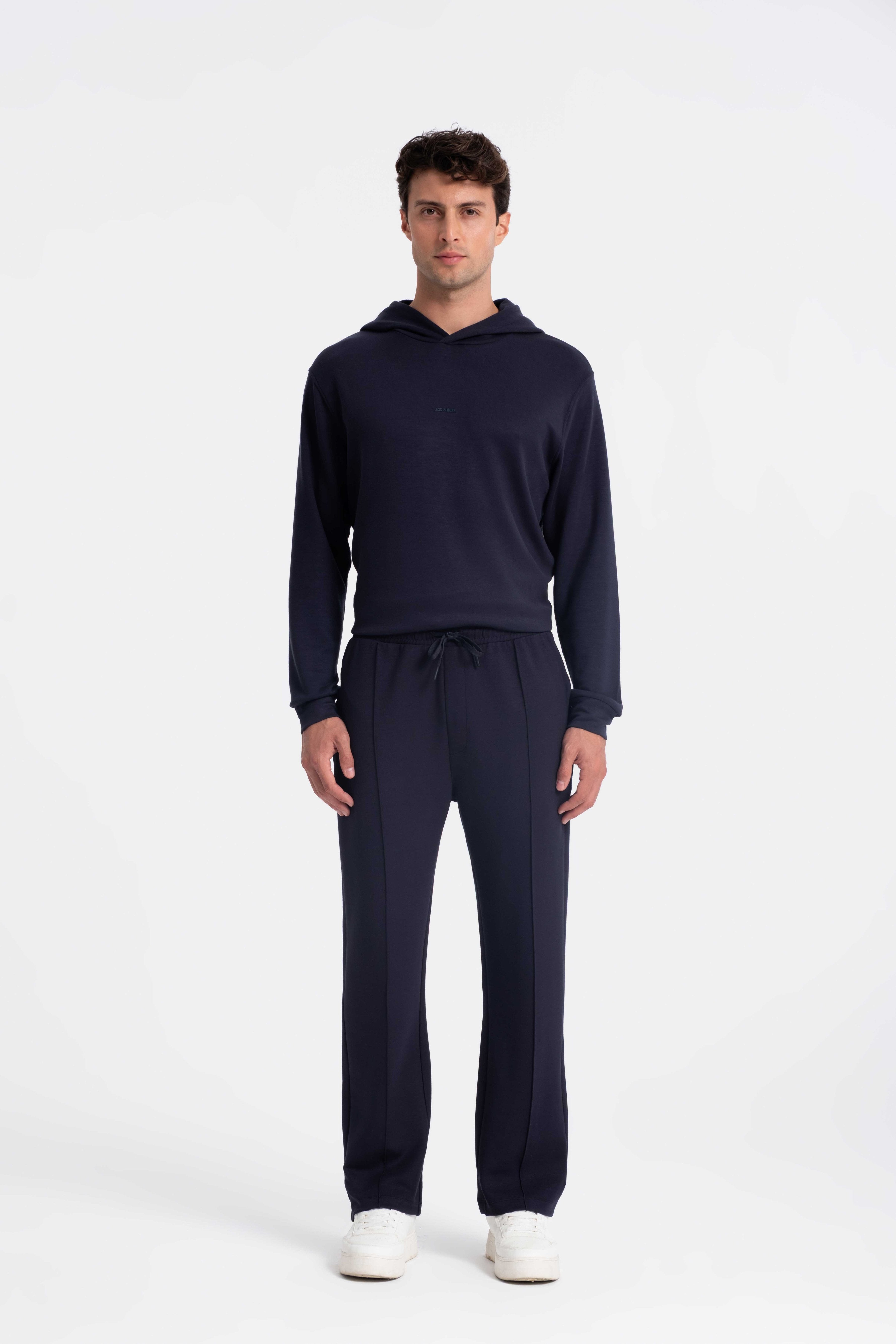 9574 JS MODAL BAGGY  ÖRME PANT -WS - Color: LACİVERT
