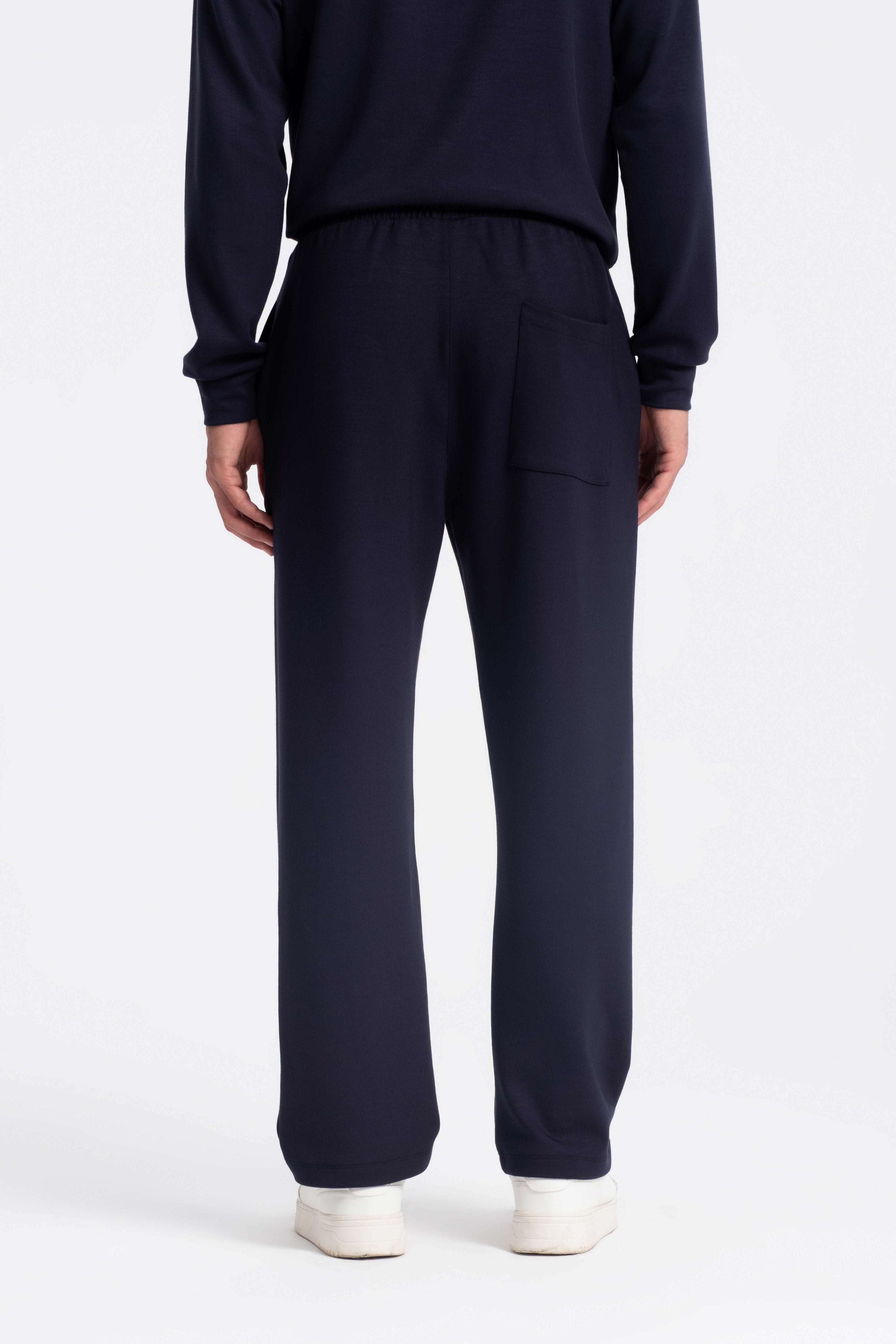 9574 JS MODAL BAGGY  ÖRME PANT -R - Color: LACİVERT
