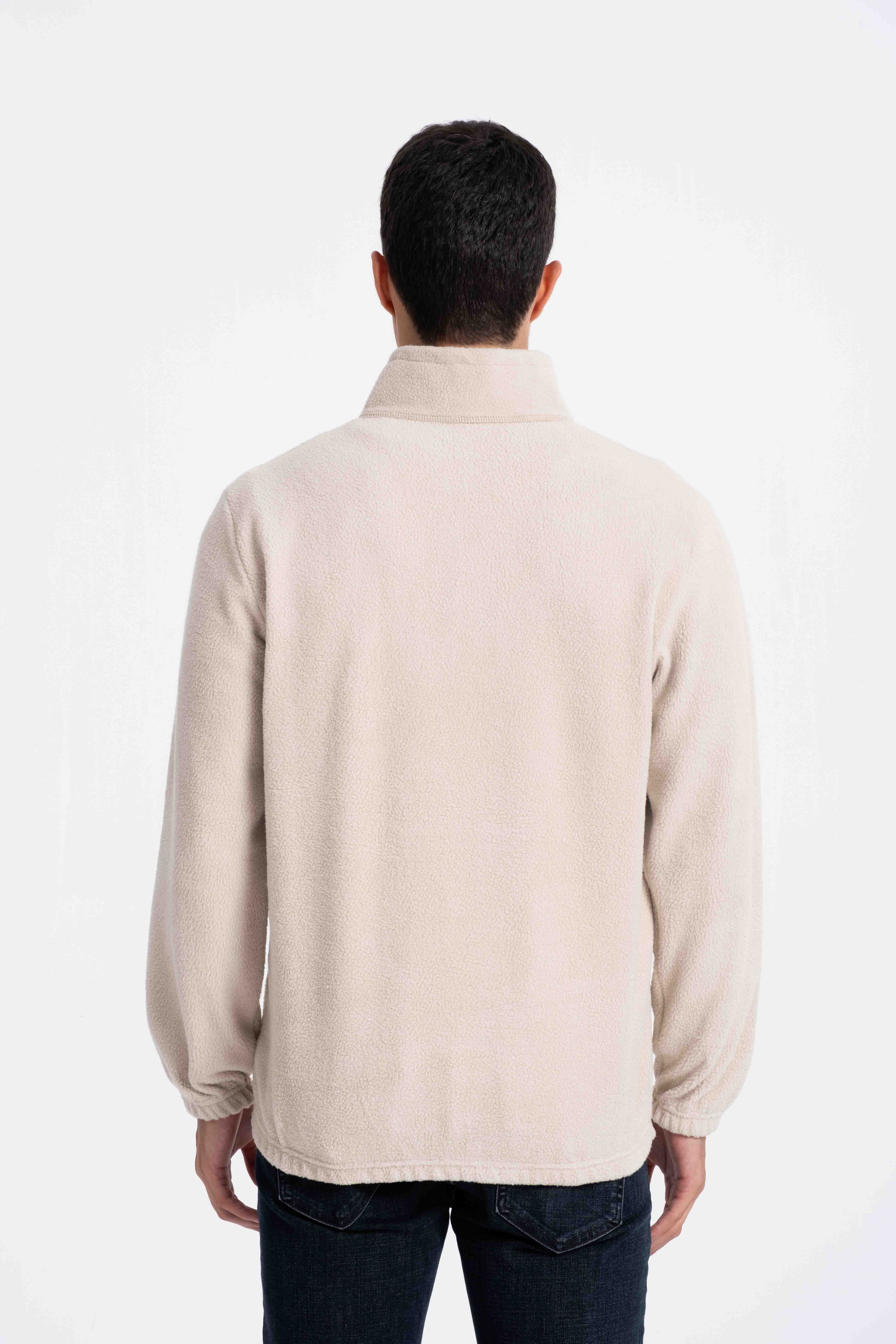 9581 JS DİK YAKA KANGURU  İNTERSOFT SWEAT -R - Color: KUM BEJİ