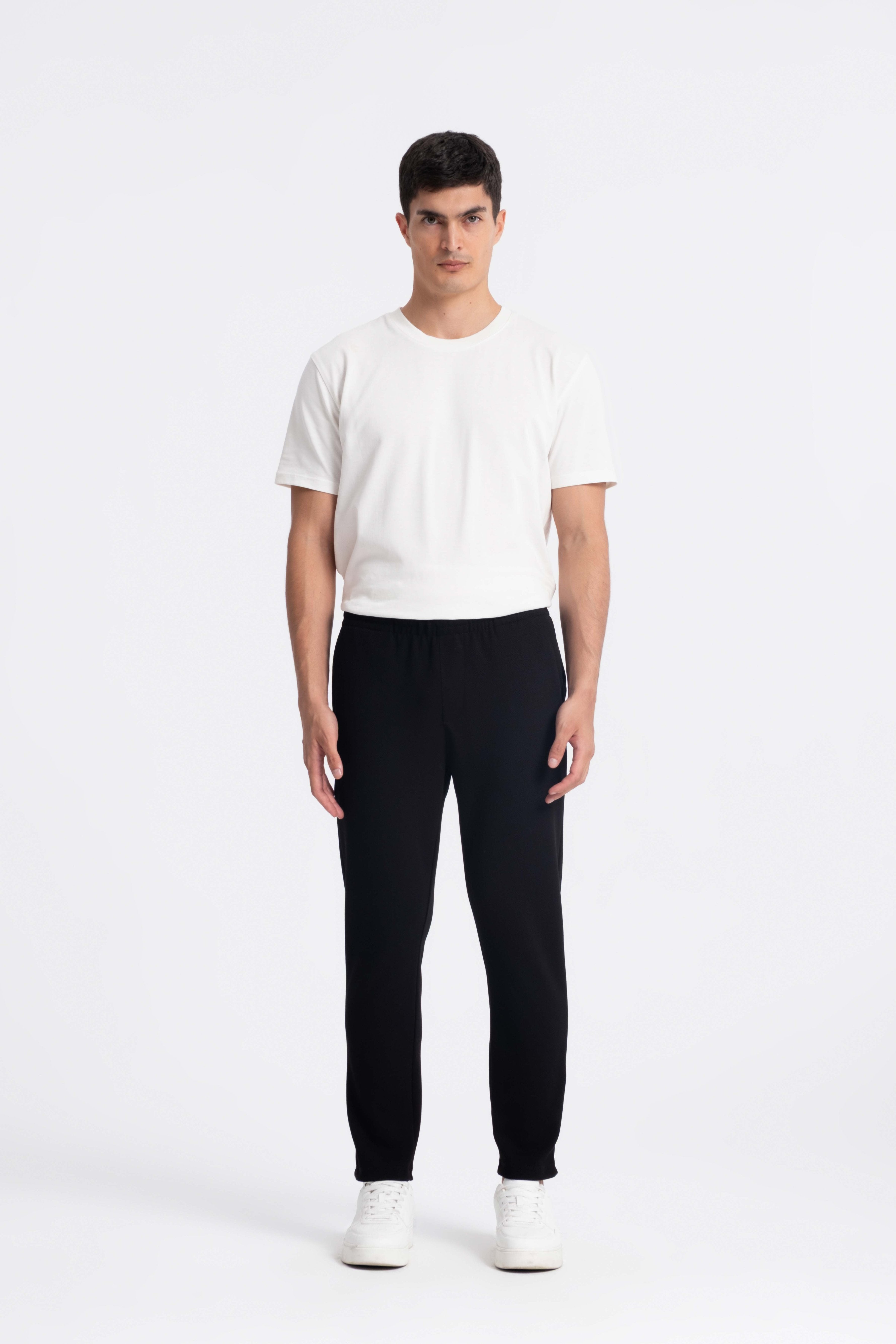 9583 JS DİYAGONEL ÖRME PANT -R - Color: SİYAH