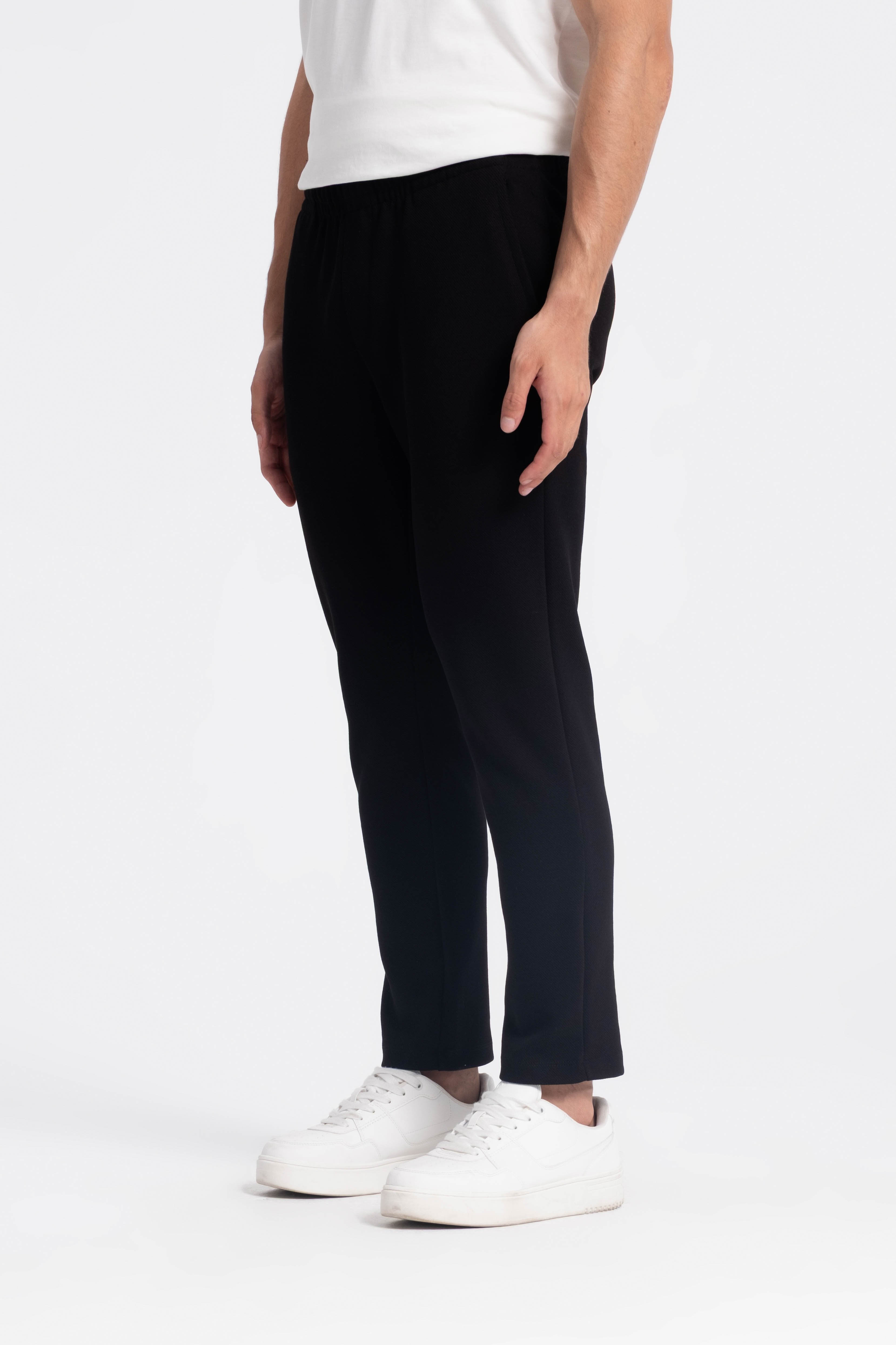 9583 JS DİYAGONEL ÖRME PANT -R - Color: SİYAH