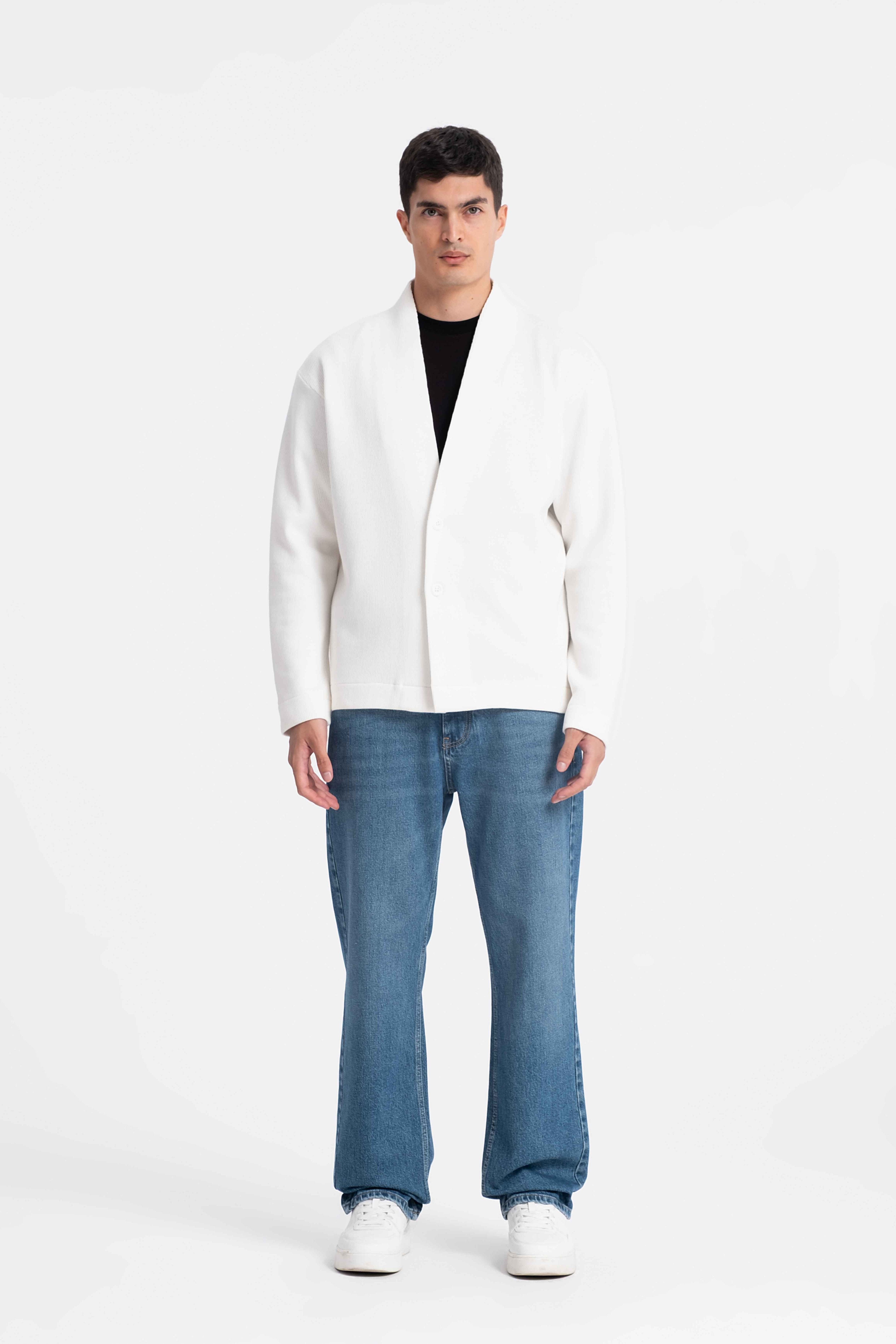 9584 JS DÜĞMELİ GİPELİ SELANİK HIRKA -WS - Color: EKRU