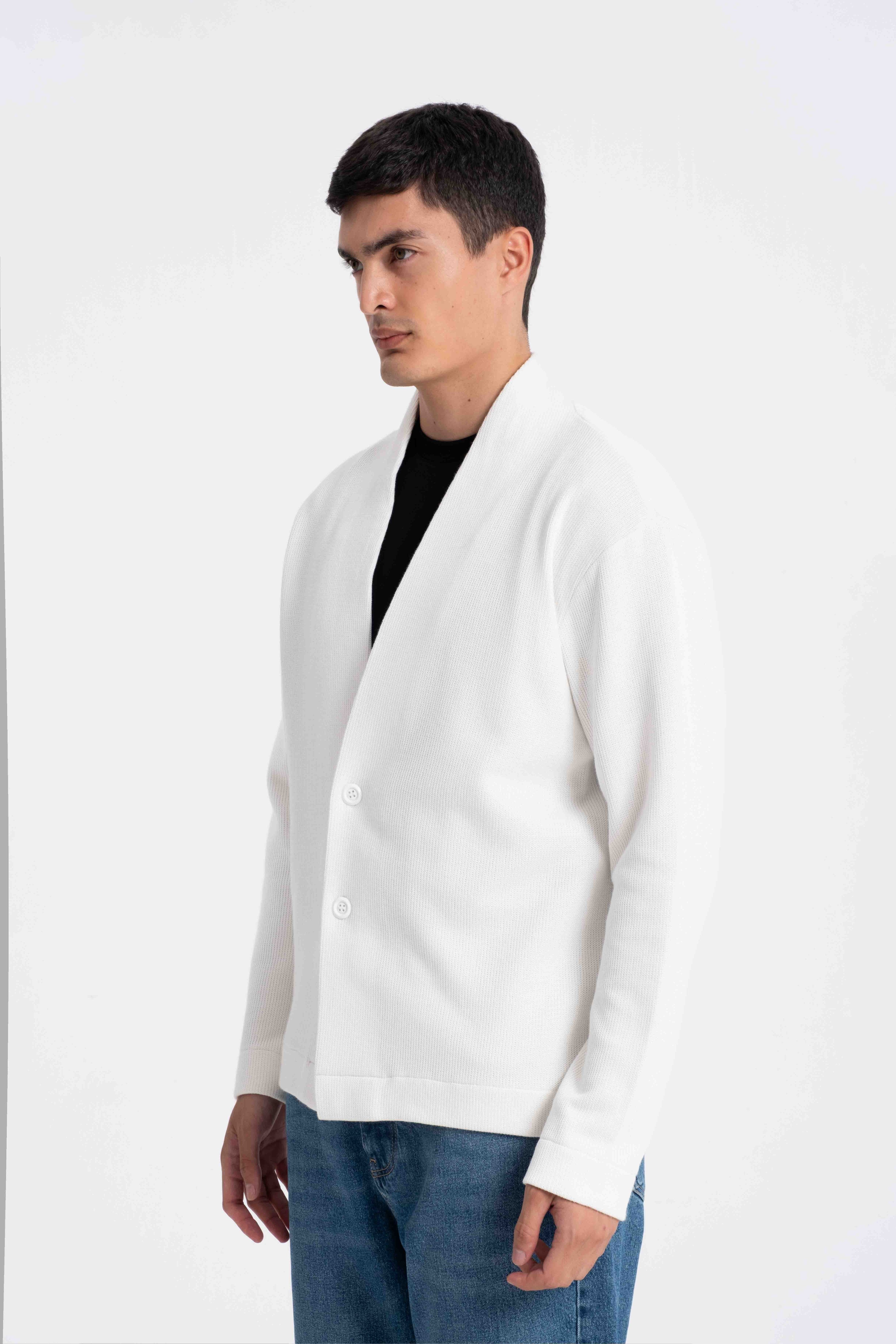 9584 JS DÜĞMELİ GİPELİ SELANİK HIRKA -R - Color: EKRU