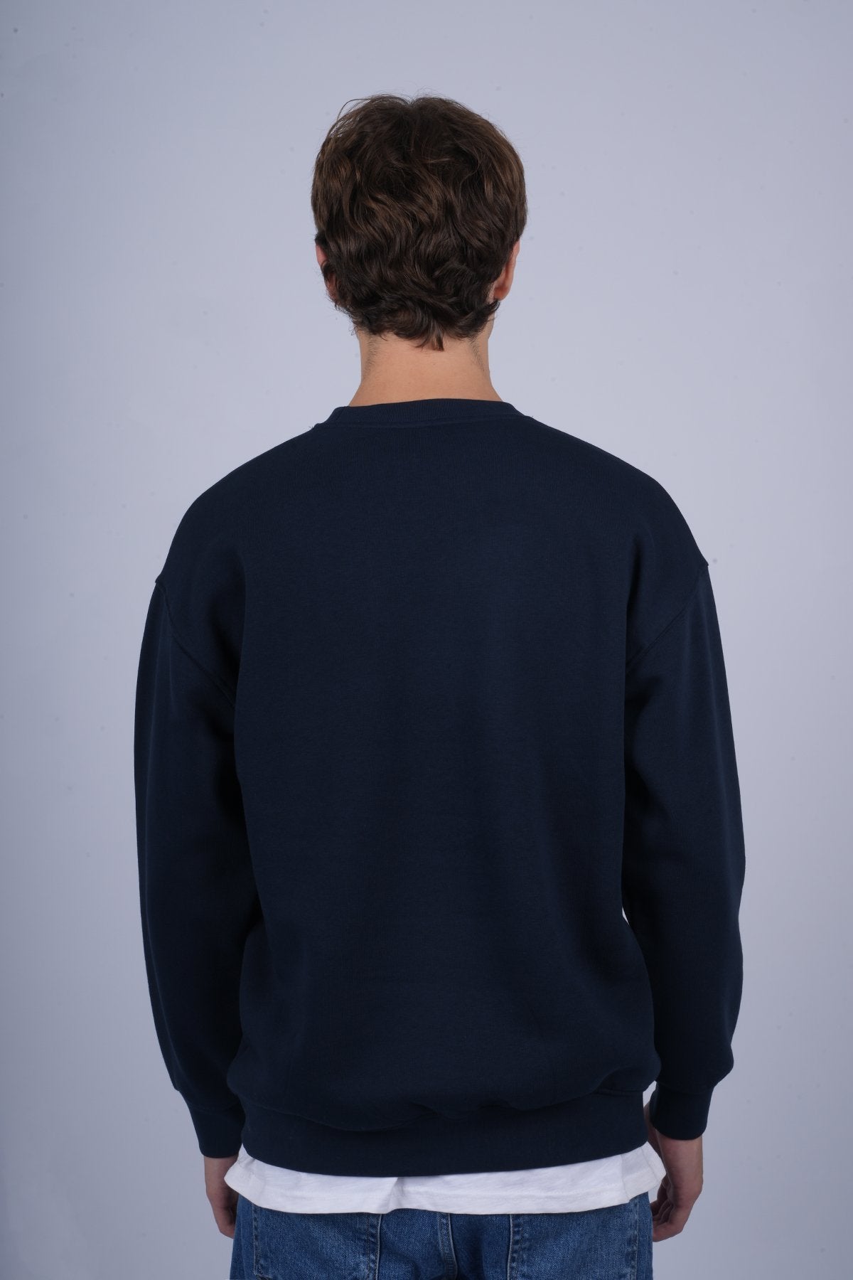 9505 JS 0 YAKA 3 İPLİK SWEAT -R - Color: LACİVERT
