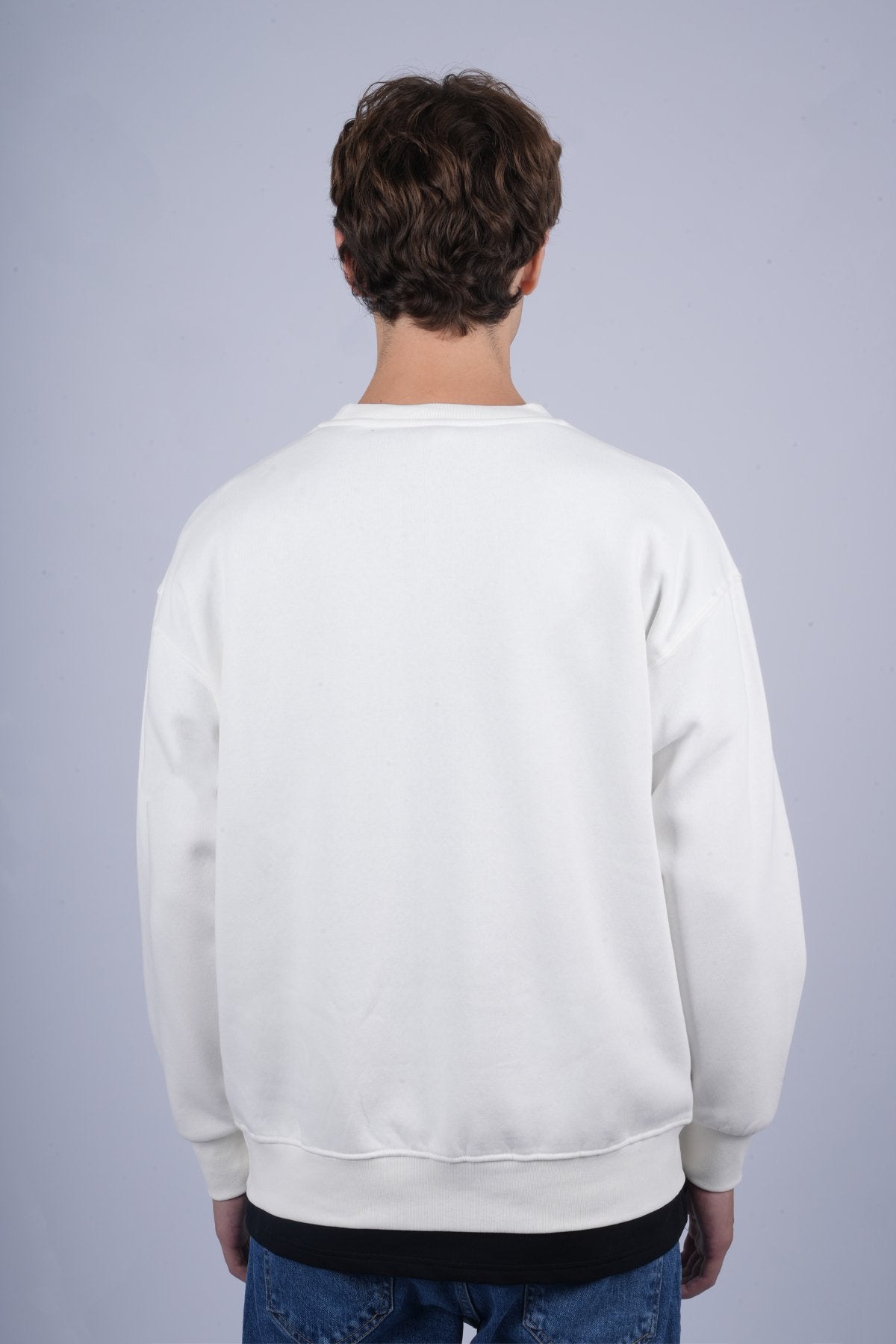 9505 JS 0 YAKA 3 İPLİK SWEAT -R - Color: EKRU