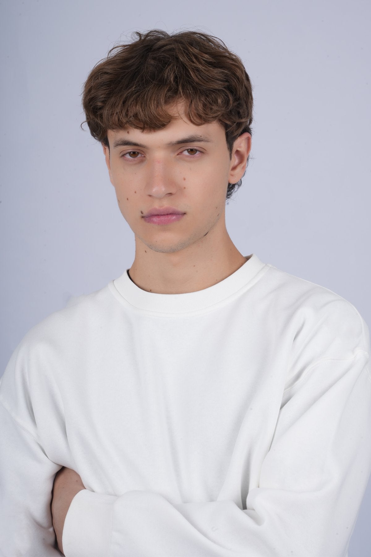 9505 JS 0 YAKA 3 İPLİK SWEAT -R - Color: EKRU