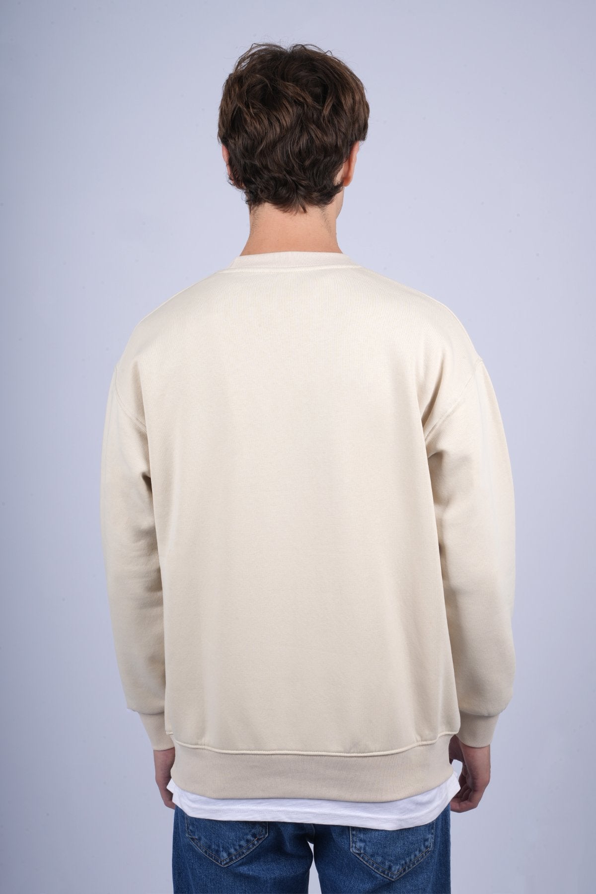 9505 JS 0 YAKA 3 İPLİK SWEAT -R - Color: KREM