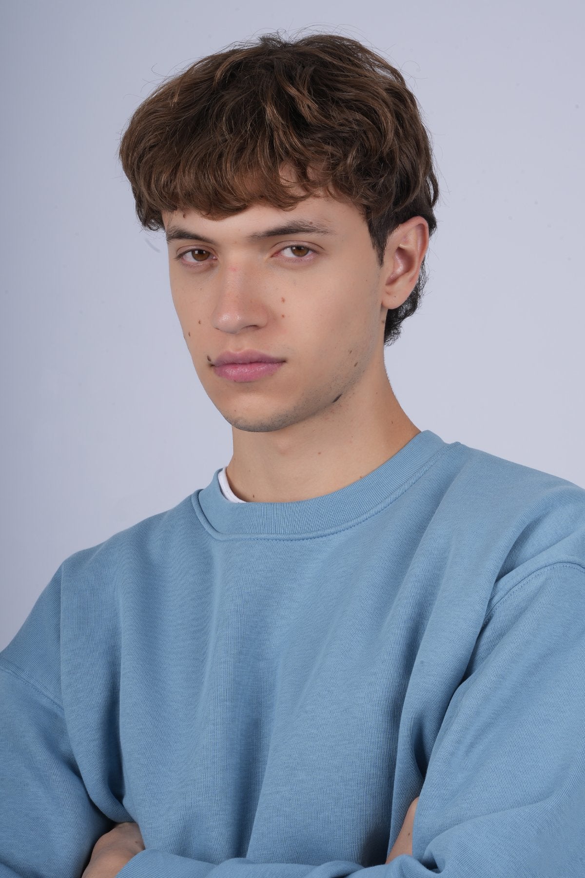 9505 JS 0 YAKA 3 İPLİK SWEAT -R - Color: S MAVİ