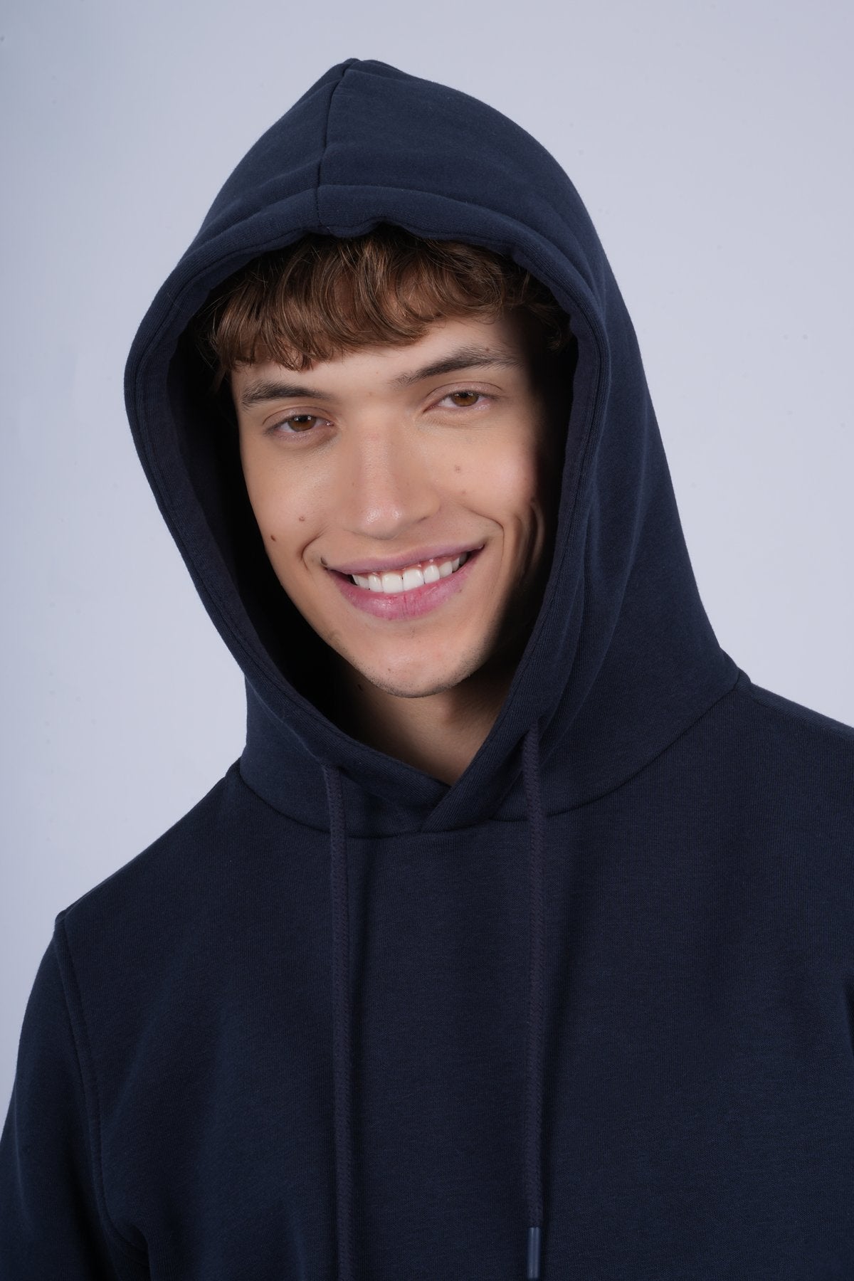 9506 JS KAPŞONLU 3 İPLİK SWEAT -R - Color: LACİVERT