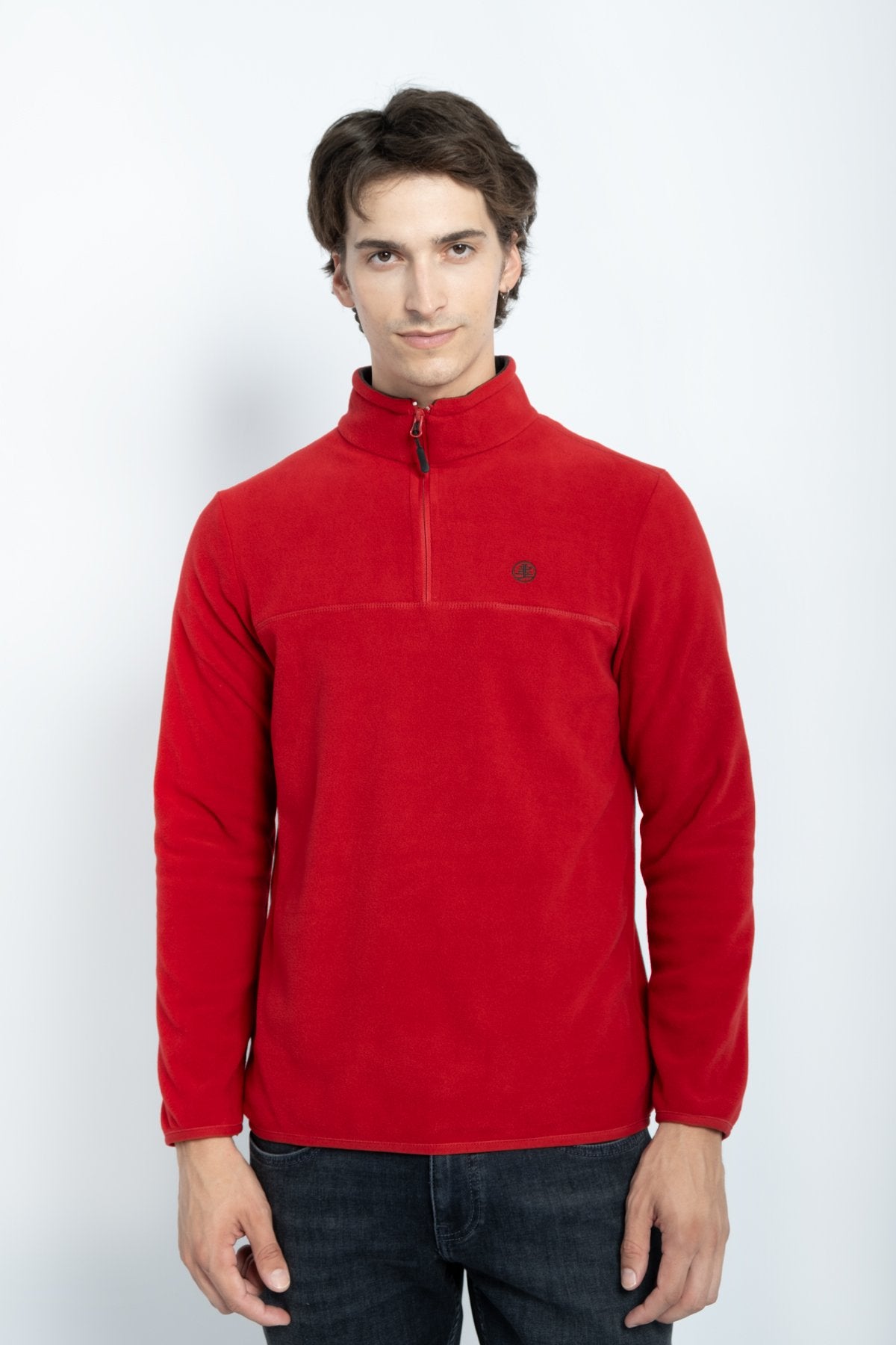 9500 JS BASİC DİK YAKA POLAR -R - Color: BORDO