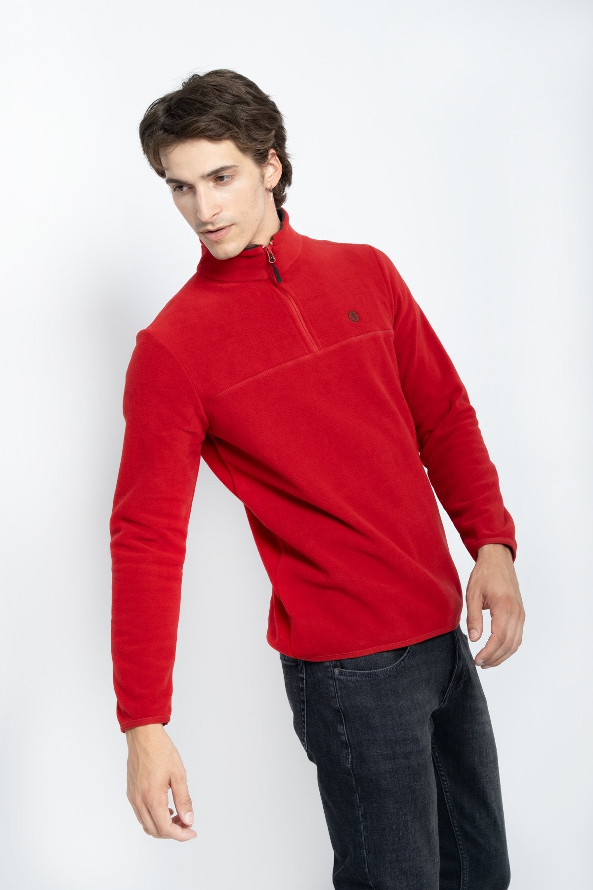 9500 JS BASİC DİK YAKA POLAR -WS - Color: BORDO