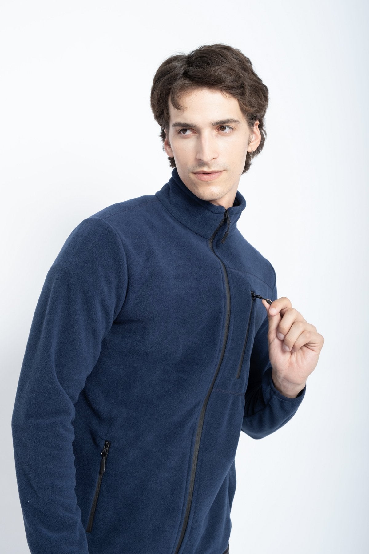9501 JS DİK YAKA POLAR HIRKA -R - Color: LACİVERT