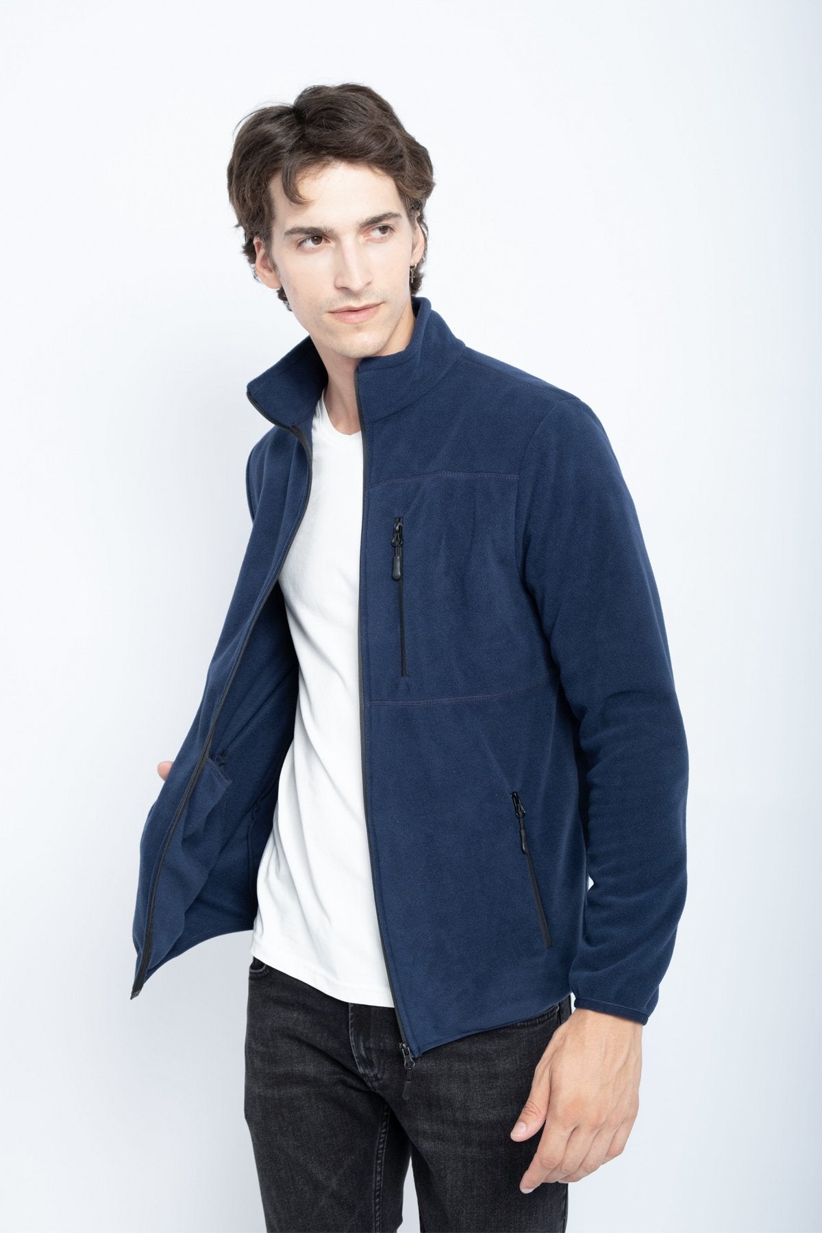 9501 JS DİK YAKA POLAR HIRKA -R - Color: LACİVERT