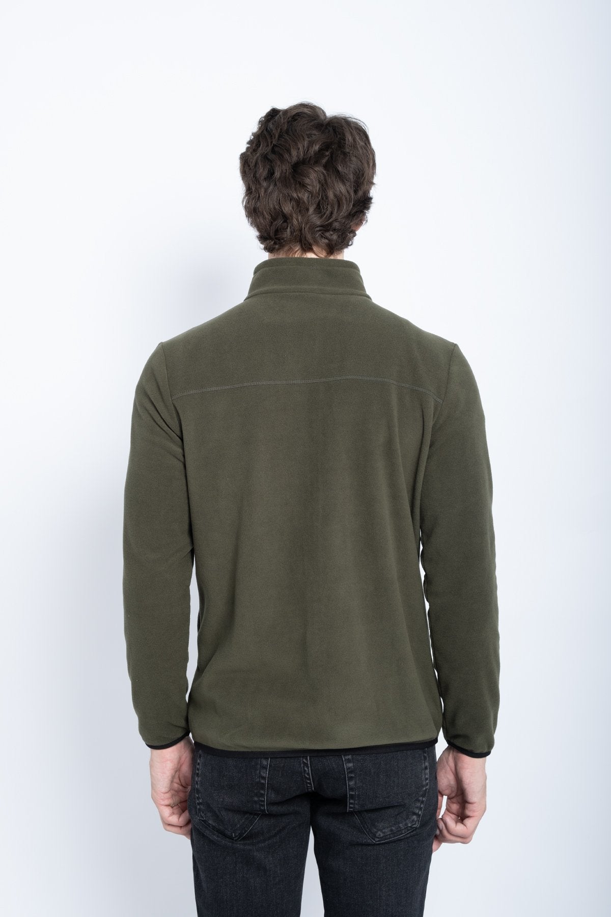 9501 JS DİK YAKA POLAR HIRKA -R - Color: HAKİ