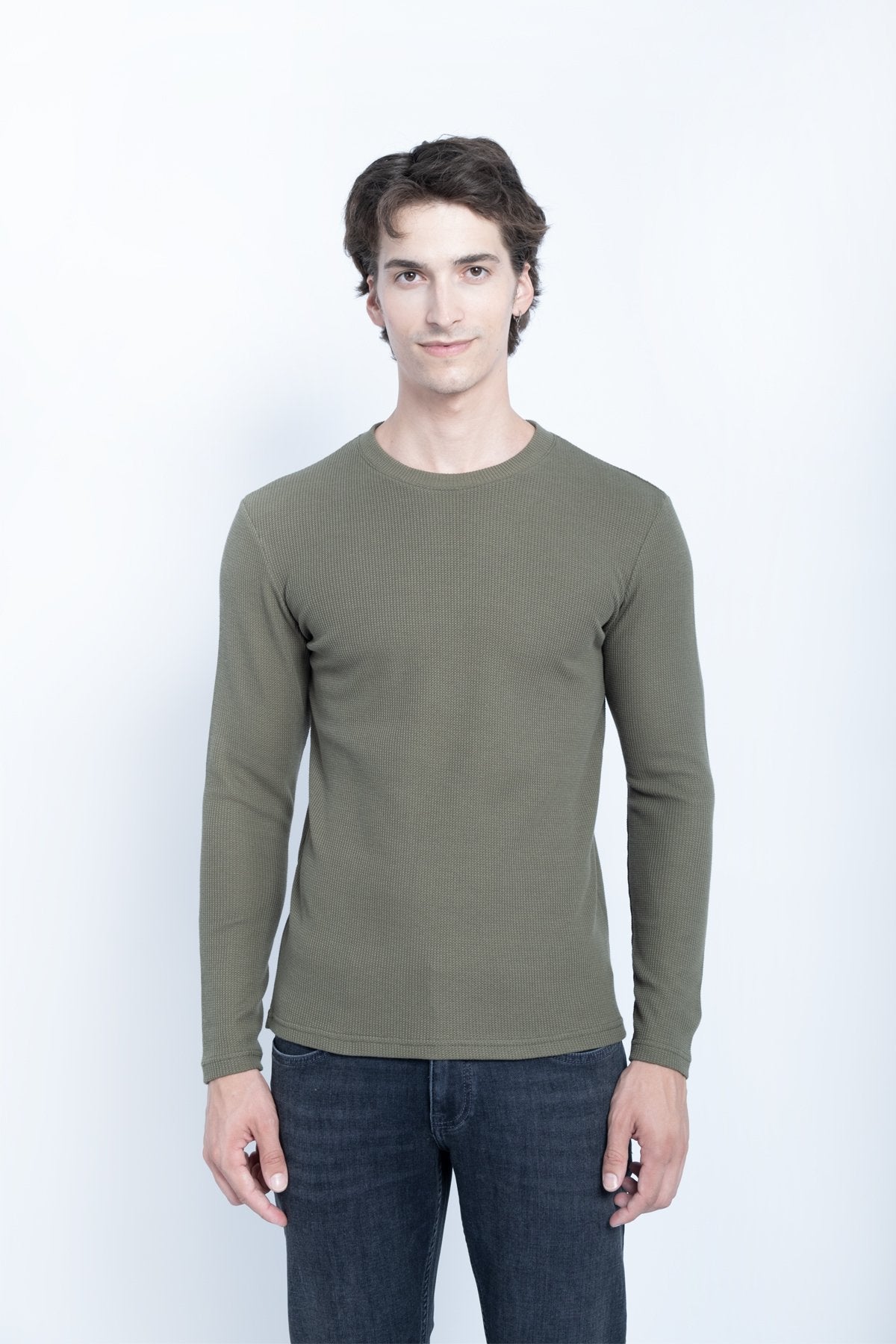 9511 JS 0 YAKA BASİC WAFFLE -R - Color: HAKİ