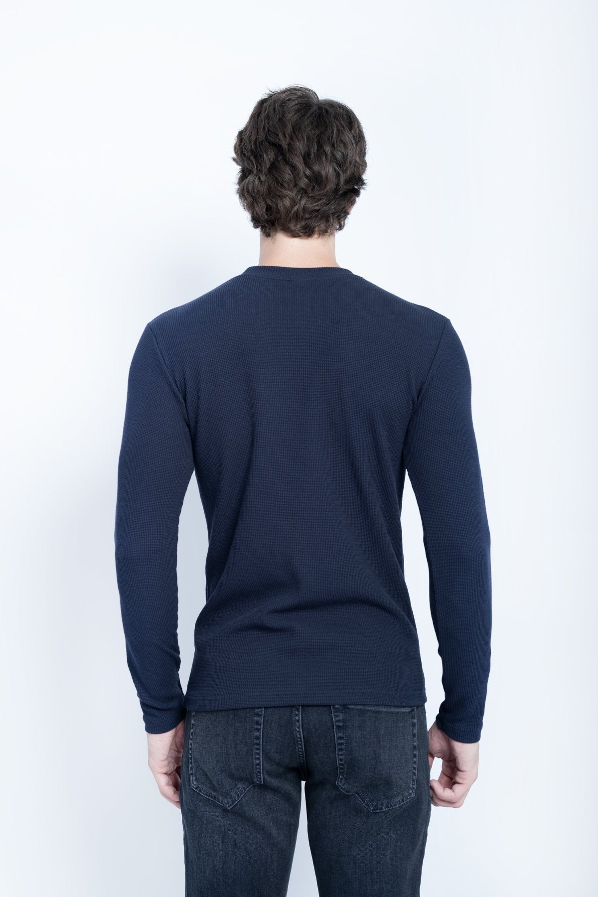 9511 JS 0 YAKA BASİC WAFFLE -R - Color: INDIGO
