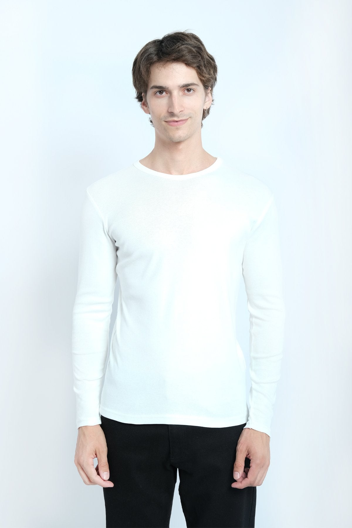 9529 JS 0 YAKA BASİC RİBANA SWEAT -R - Color: EKRU