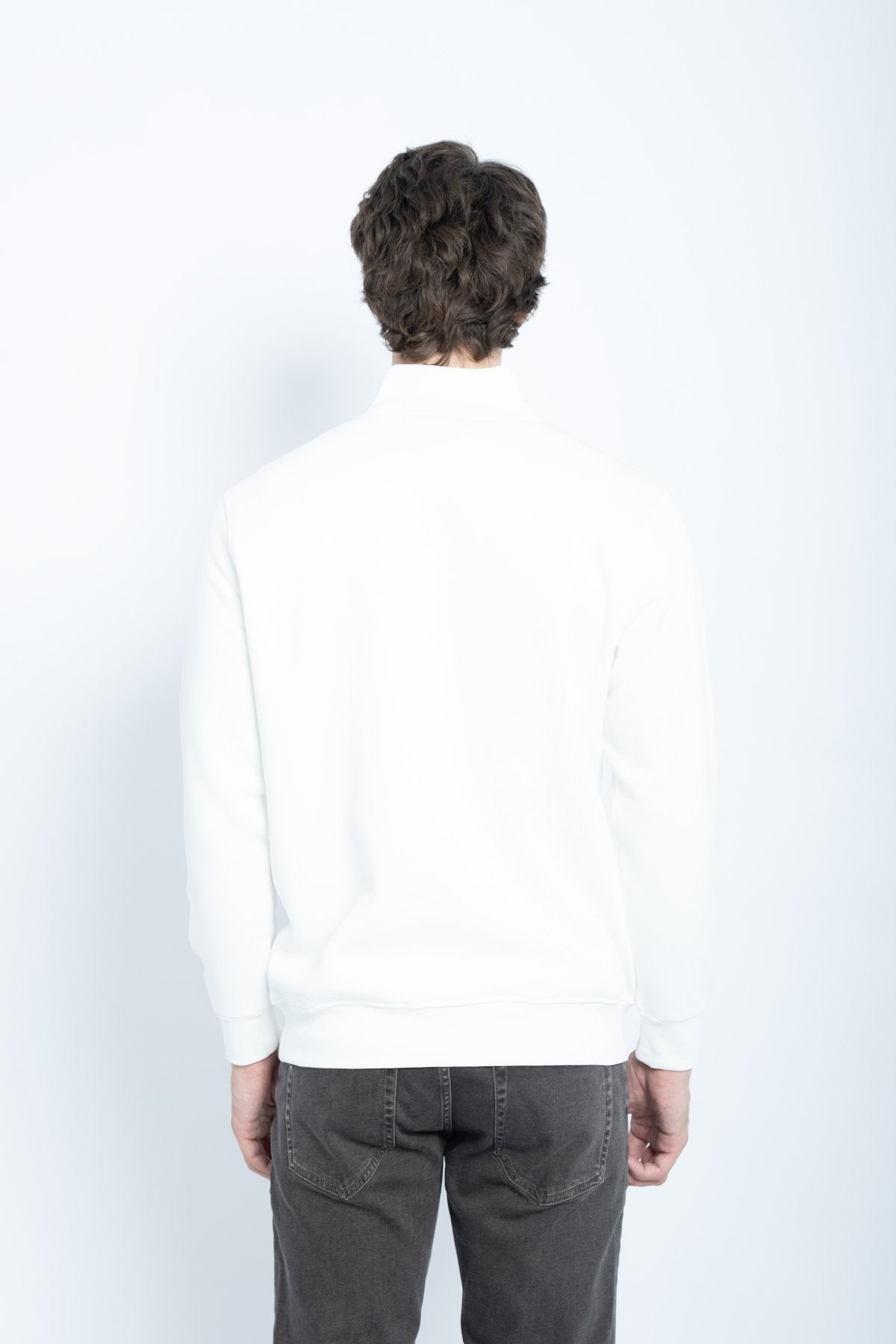 9509 JS DİK YAKA  3 İPLİK METAL FERMUAR -R - Color: EKRU