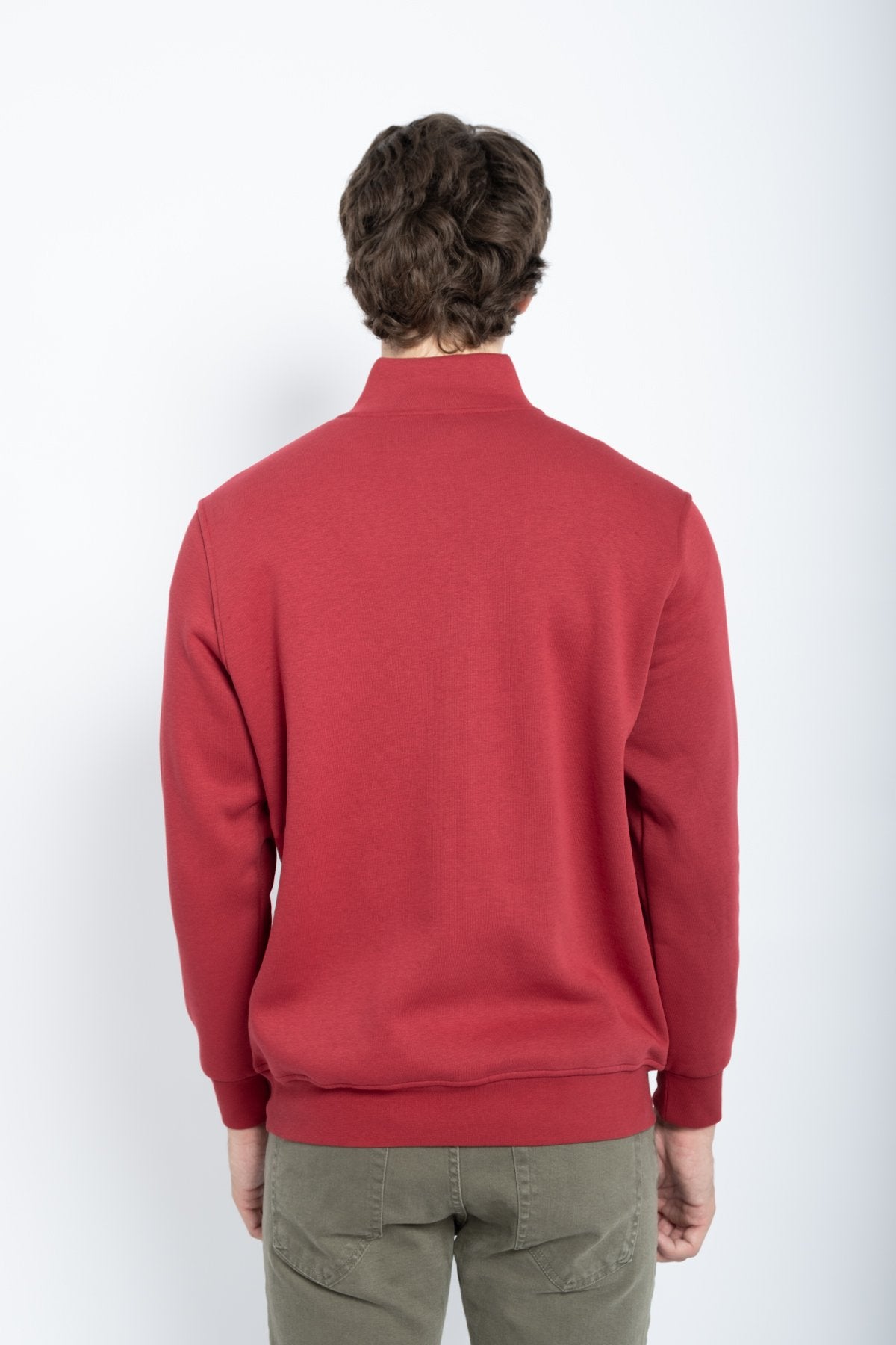 9509 JS DİK YAKA  3 İPLİK METAL FERMUAR -R - Color: VİŞNE