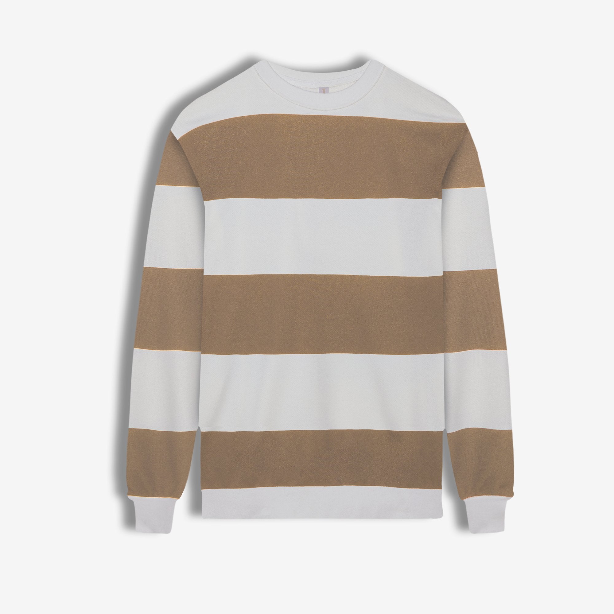 9536 JS 0 YAKA RİNGEL BASKI  SWEAT -R - Color: VİZON YEŞİLİ