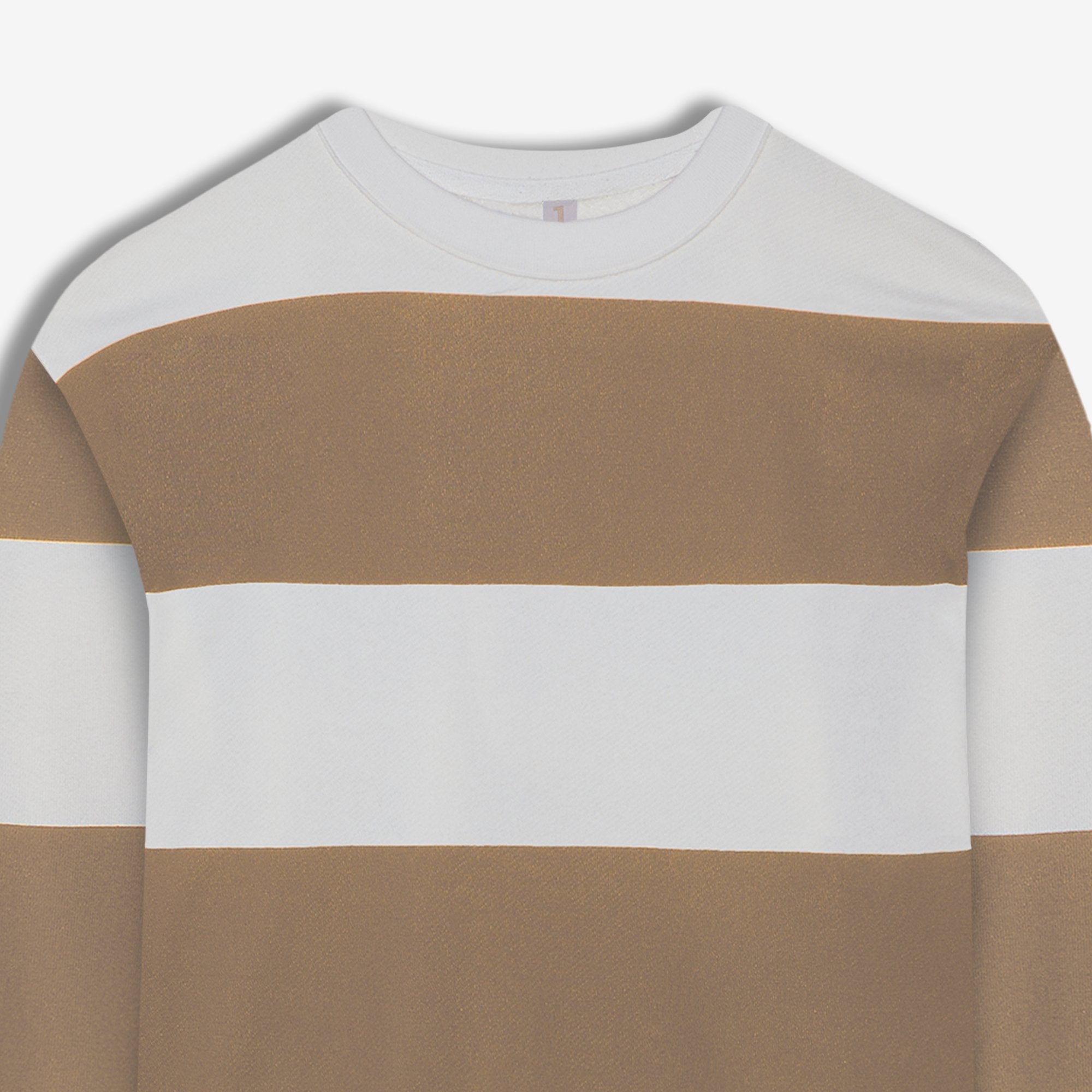 9536 JS 0 YAKA RİNGEL BASKI  SWEAT -R - Color: VİZON YEŞİLİ