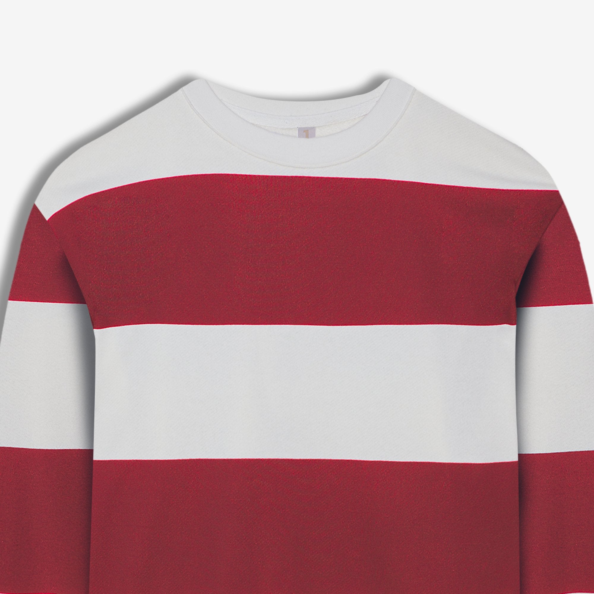 9536 JS 0 YAKA RİNGEL BASKI  SWEAT -R - Color: BORDO