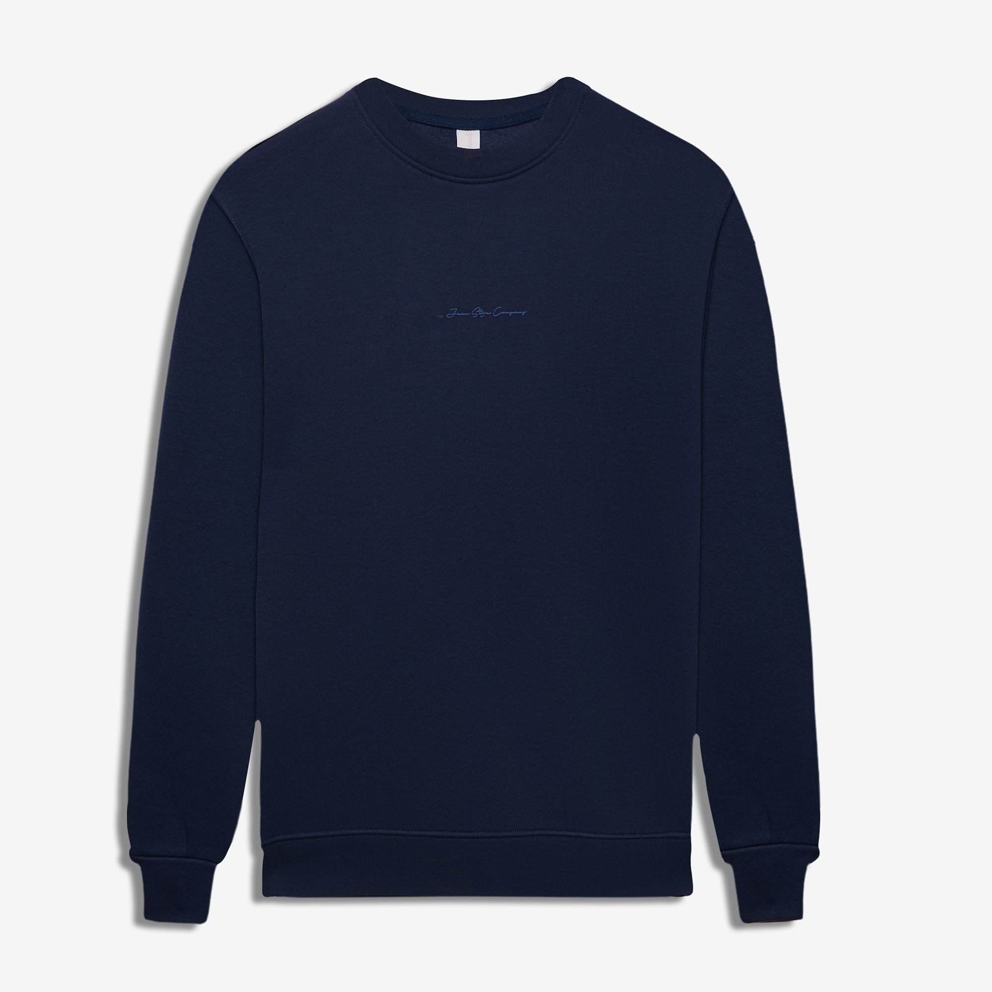 9507 JS 0 YAKA ENJ BASKI  3 İPLİK SWEAT -WS - Color: INDIGO