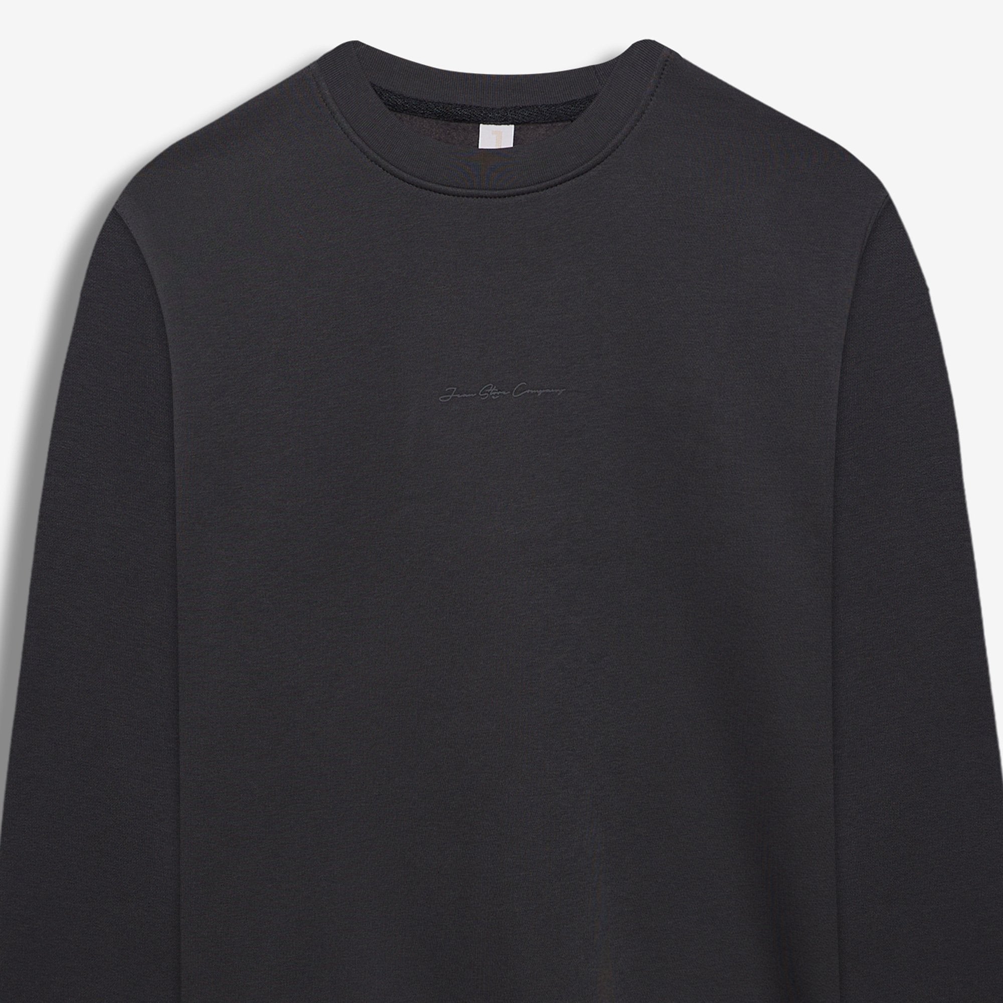 9507 JS 0 YAKA ENJ BASKI  3 İPLİK SWEAT -R - Color: ANTRASİT