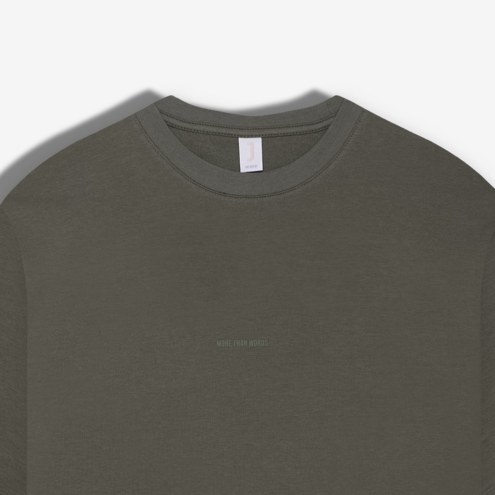 9577 JS 0 YAKA 2 İPLİK T SHİRT -WS - Color: HAKİ