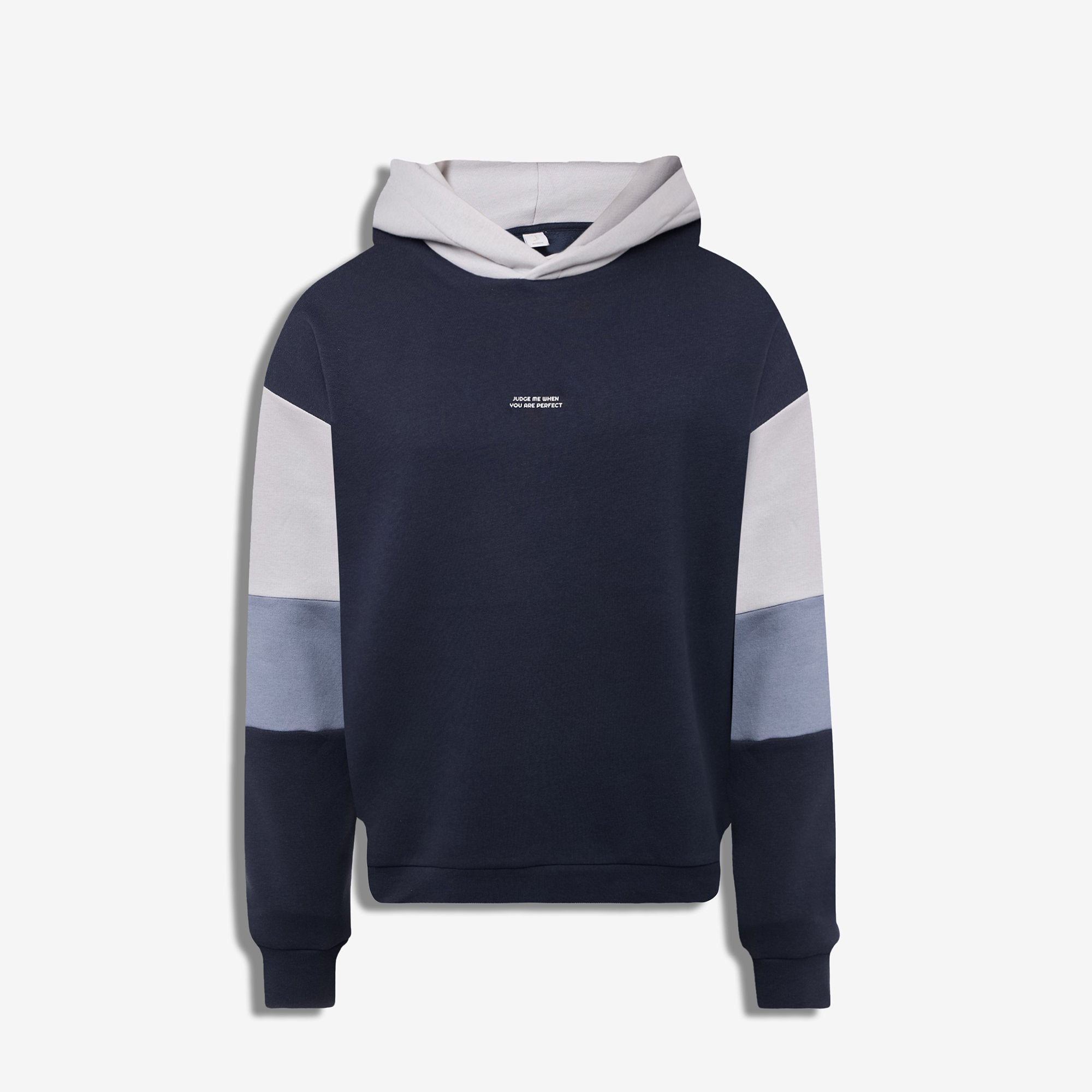 9555 JS KAPŞONLU KOL PARÇALI ENJEKSİYON BASKI  3 İPLİK -WS - Color: LACİVERT