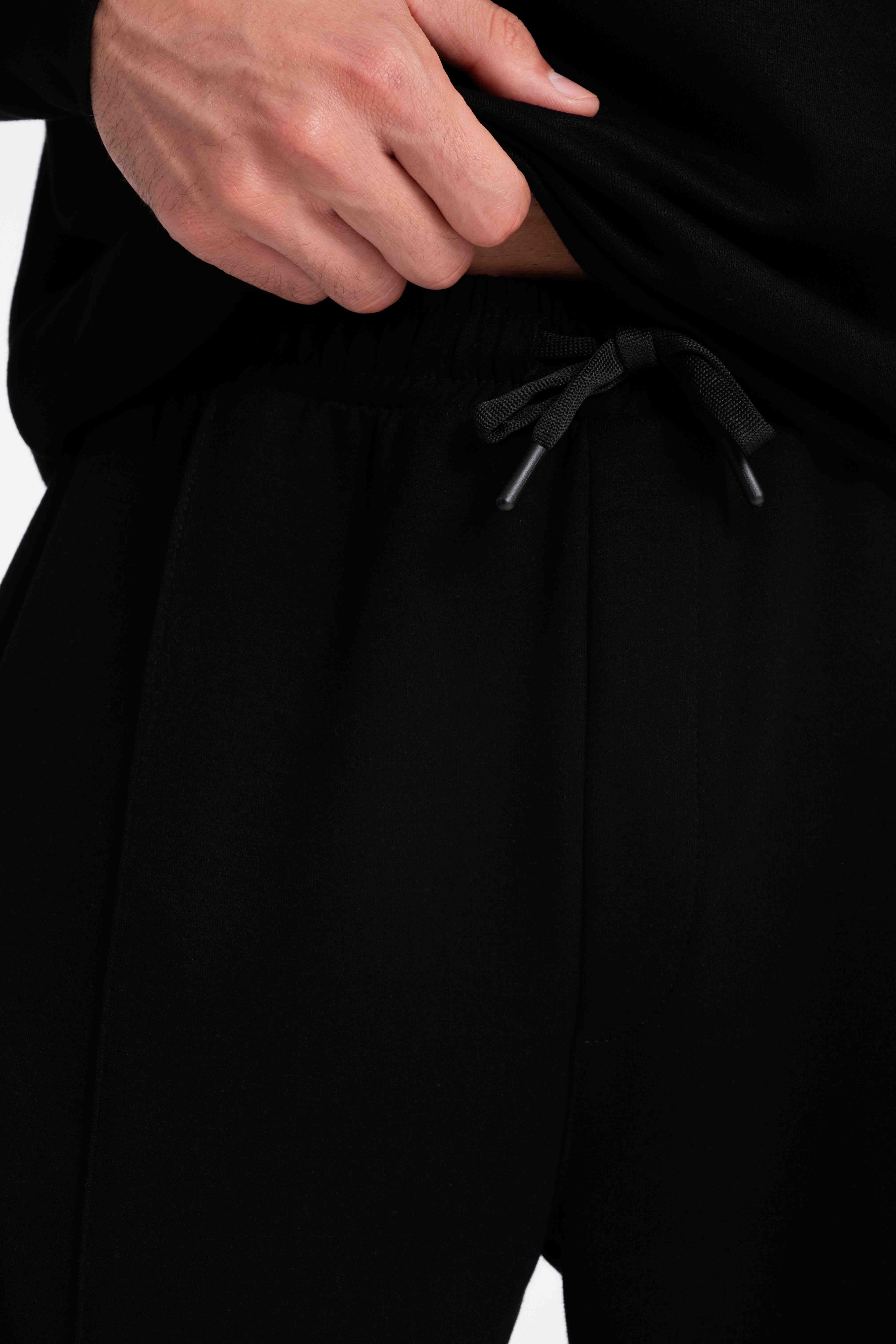 9574 JS MODAL BAGGY  ÖRME PANT -WS - Color: SİYAH