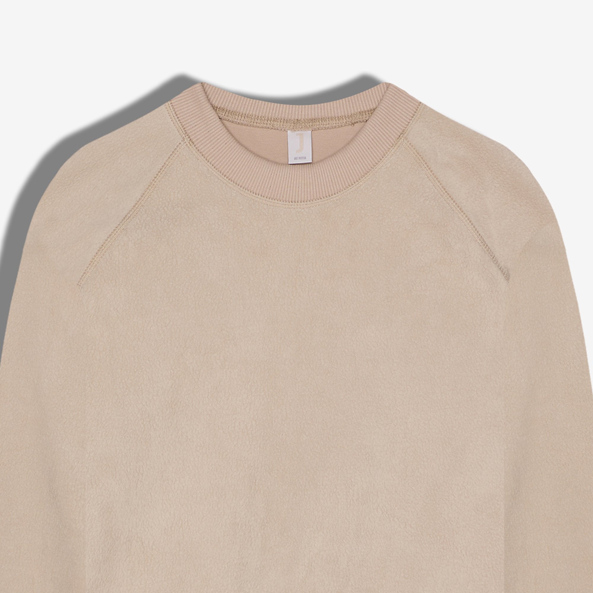 9580 JS 0 YAKA İNTERSOFT SWEAT -R - Color: KUM BEJİ