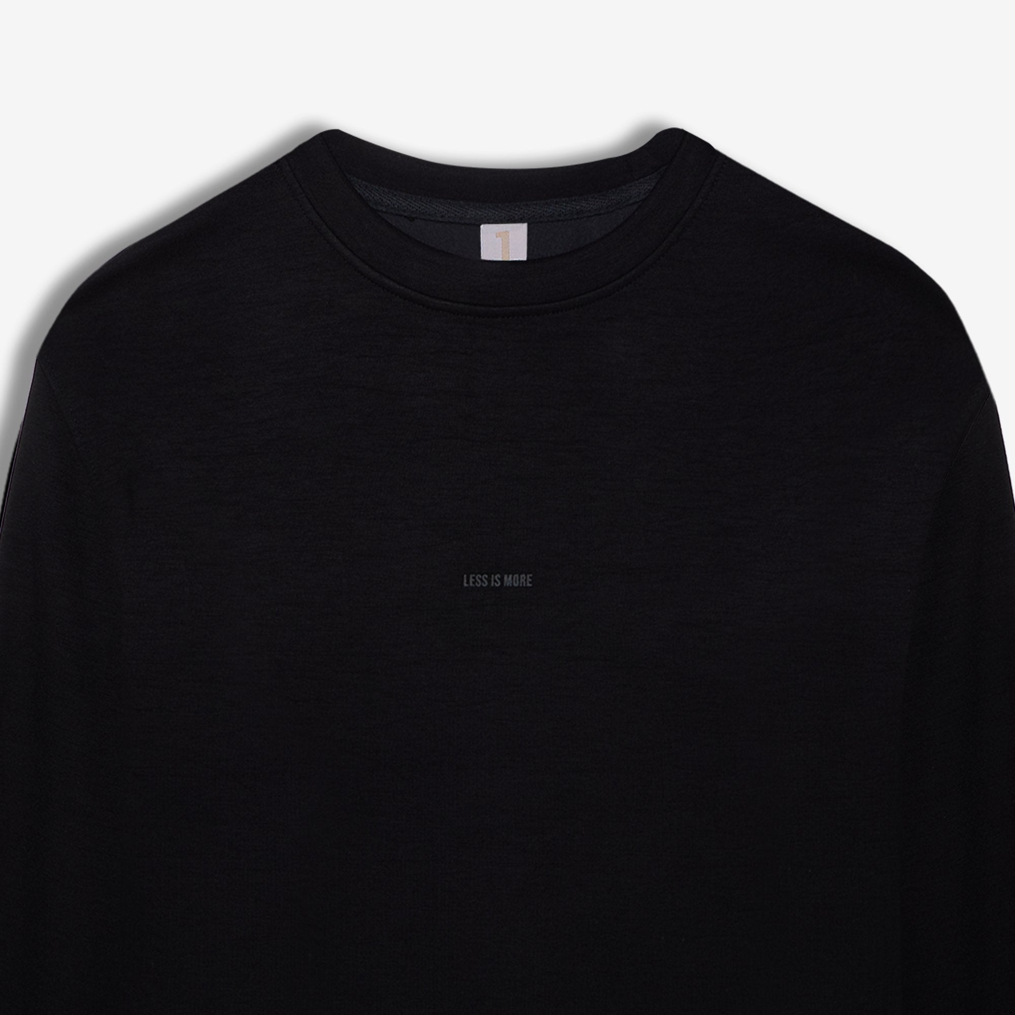 9572 JS 0 YAKA  MODAL SWEAT -R - Color: SİYAH