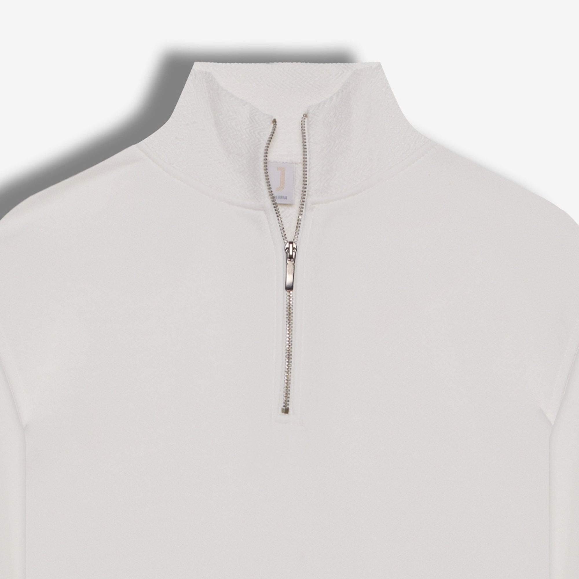 9560 JS DİK YAKA FERMUARLI  3 İP BALIKSIRTI SWEAT -WS - Color: EKRU