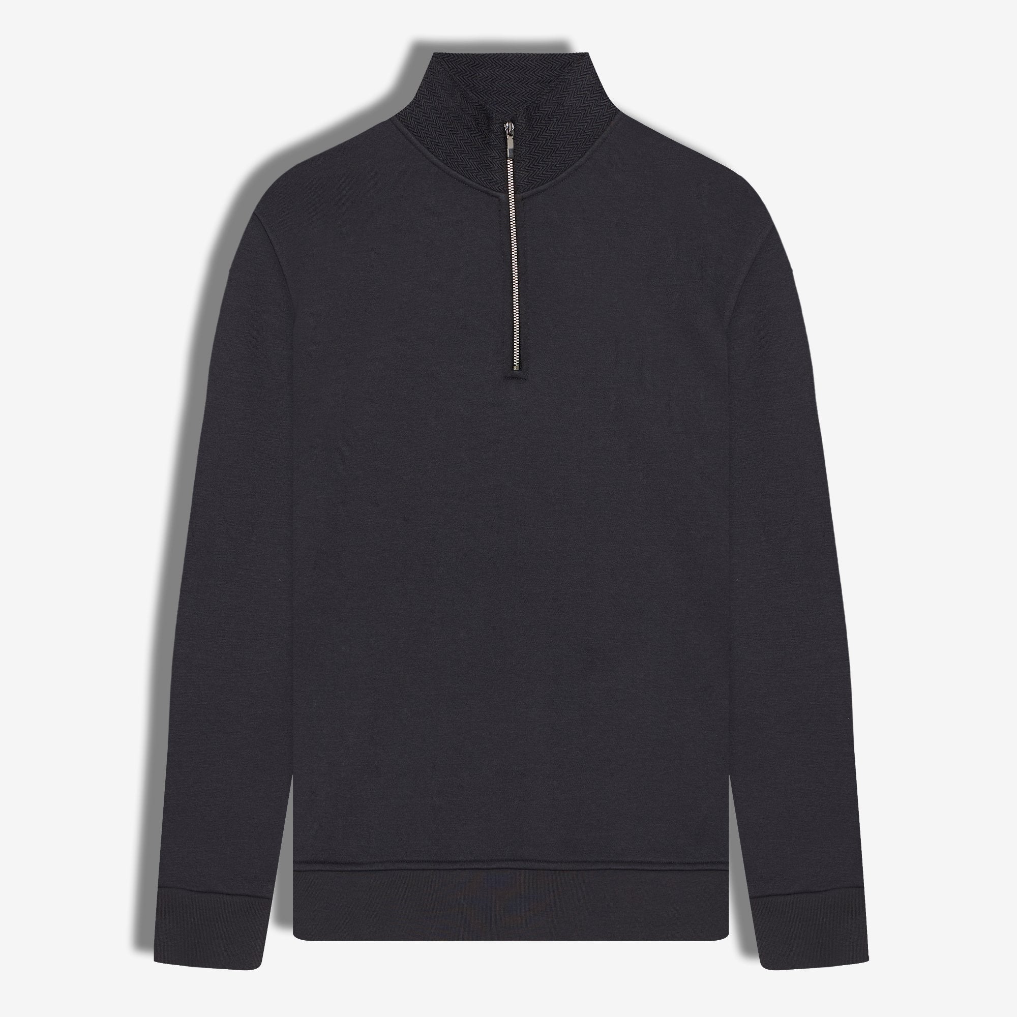 9560 JS DİK YAKA FERMUARLI  3 İP BALIKSIRTI SWEAT -WS - Color: ANTRASİT