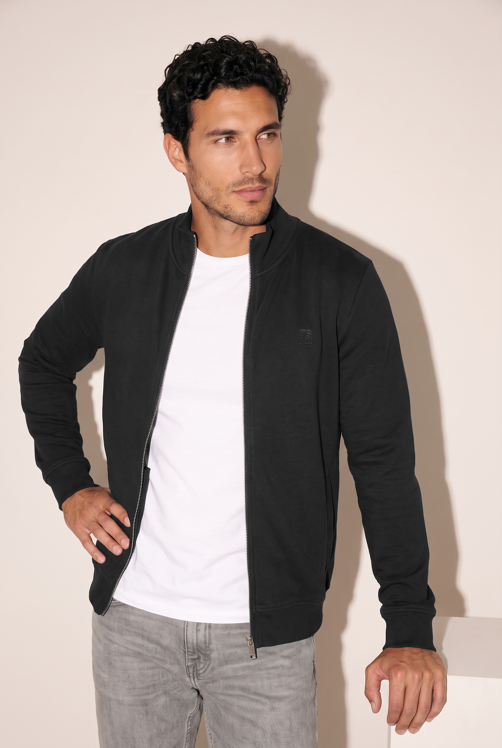 Dik Yaka Bomber Hırka (6215)