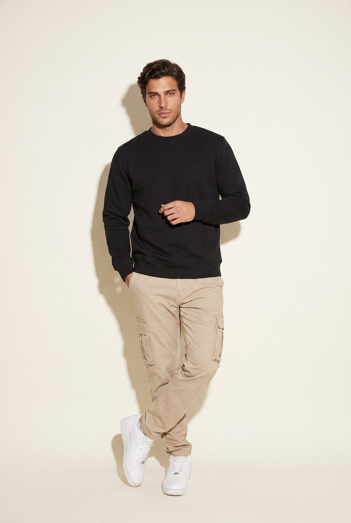 Sıfır Yaka 3 İplik Sweat (6201)