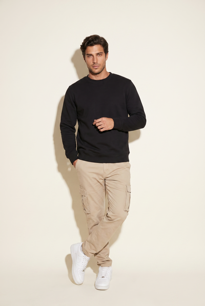 Sıfır Yaka 3 İplik Sweat (6201)