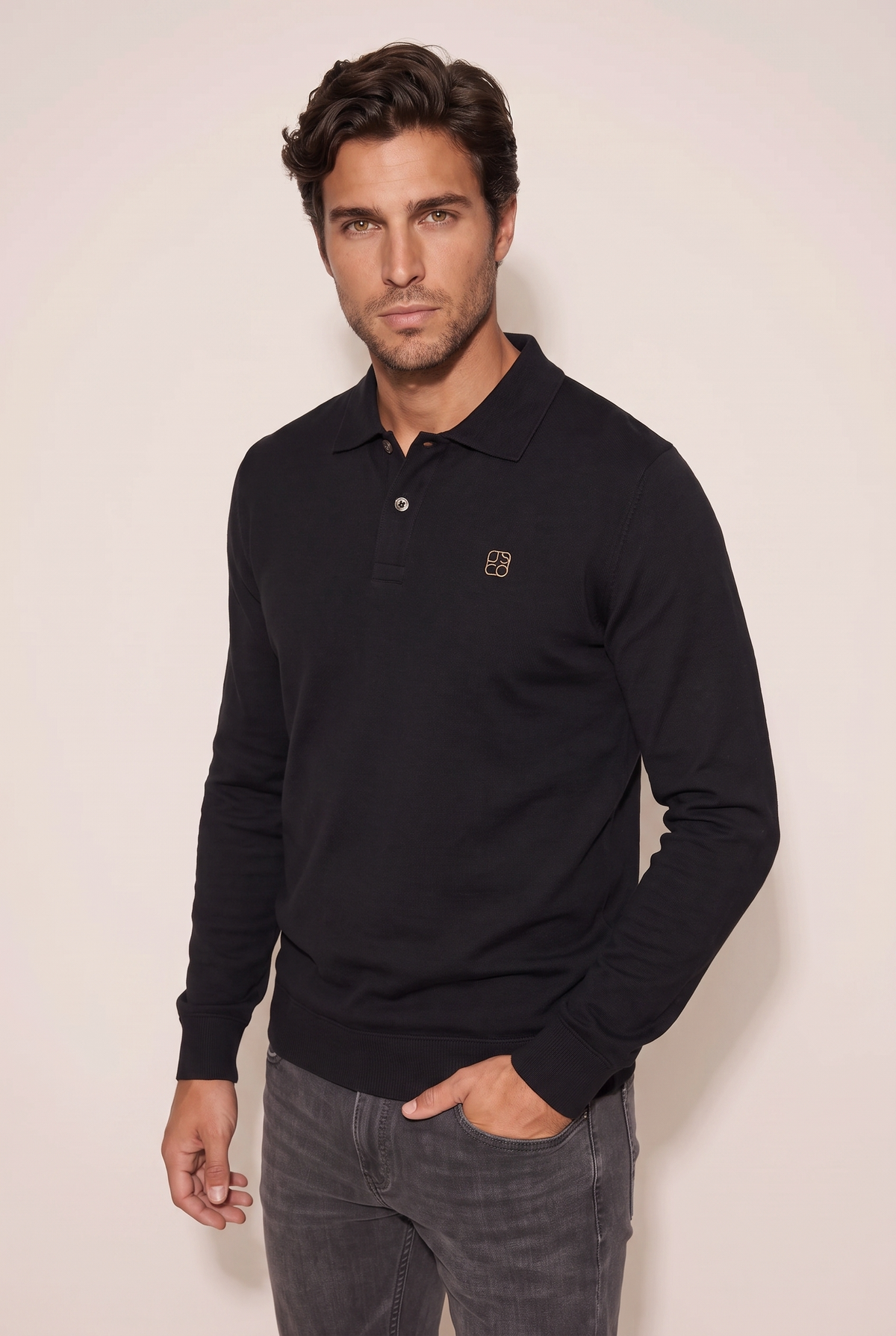 Polo Yaka Düğmeli Trk Sweat (6219)
